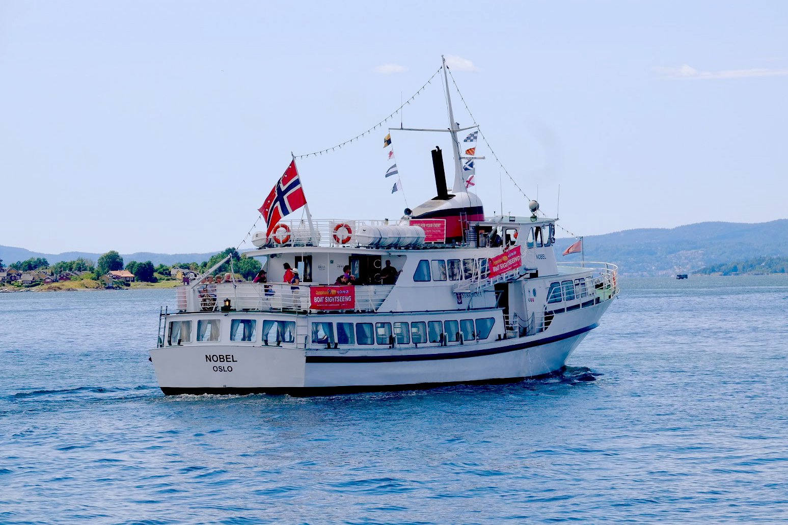 Bootsfahrt entlang des Oslofjordes