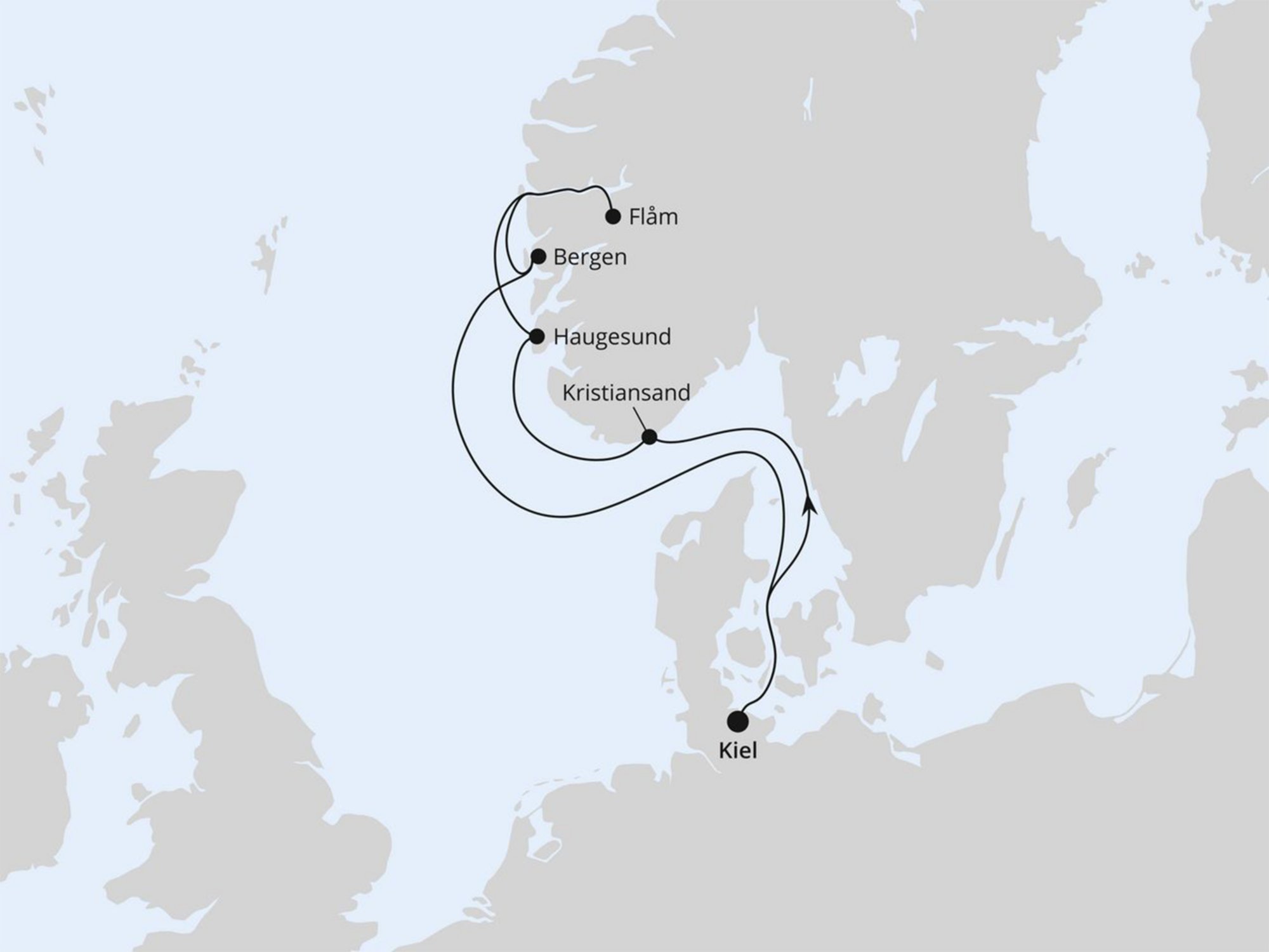 Routenkarte O’zapft is! in Norwegen