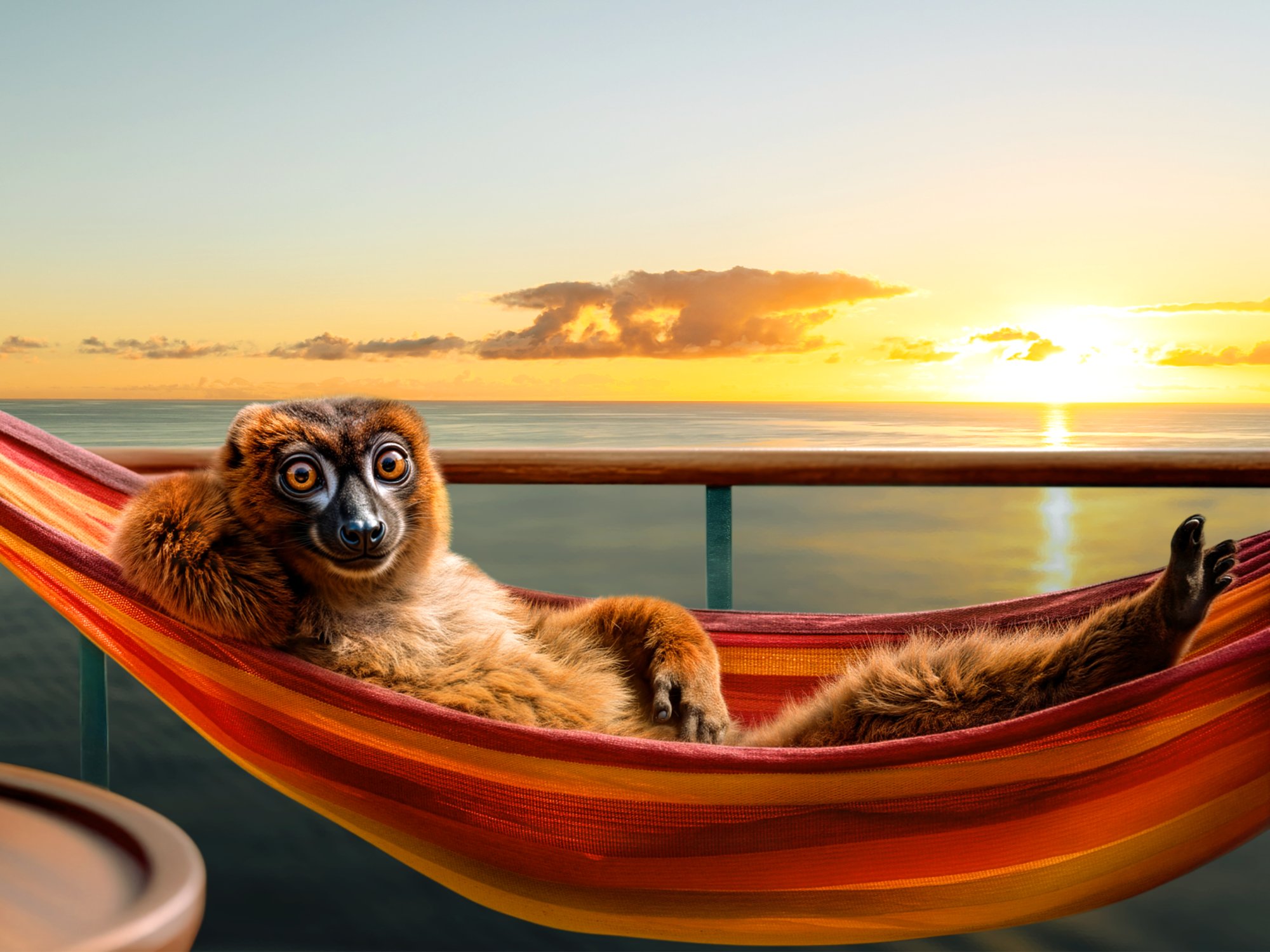 Matti auf der Hängematte