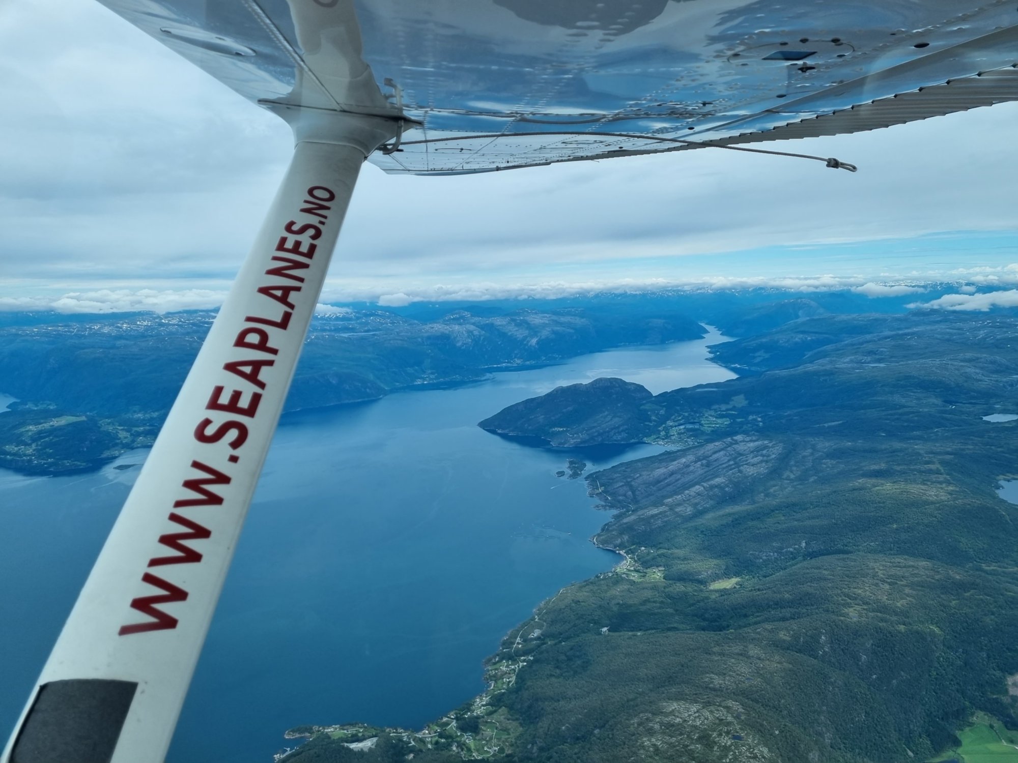 Lysefjord aus der Luft