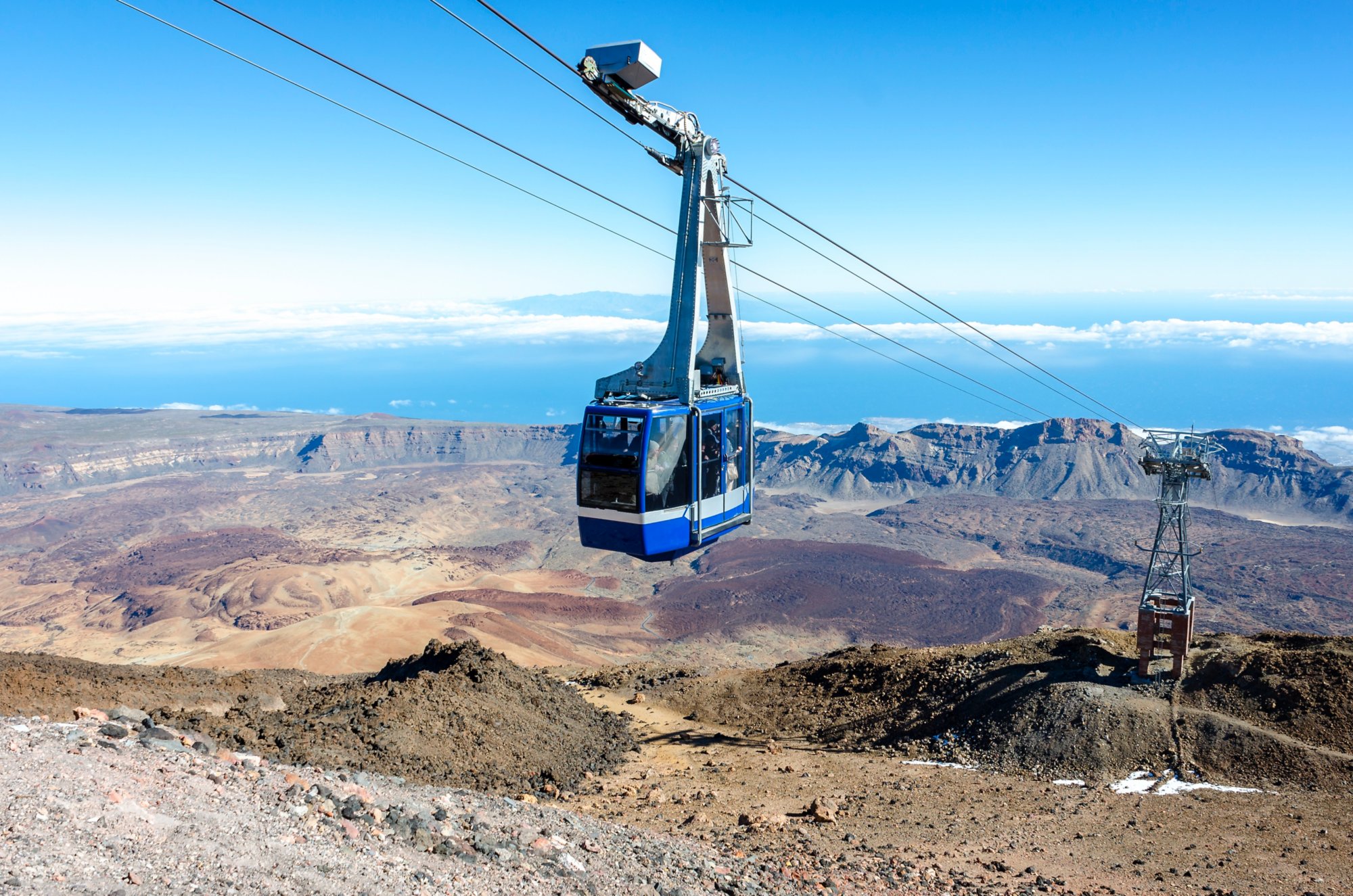Mit der Seilbahn zum Teide-Gipfel