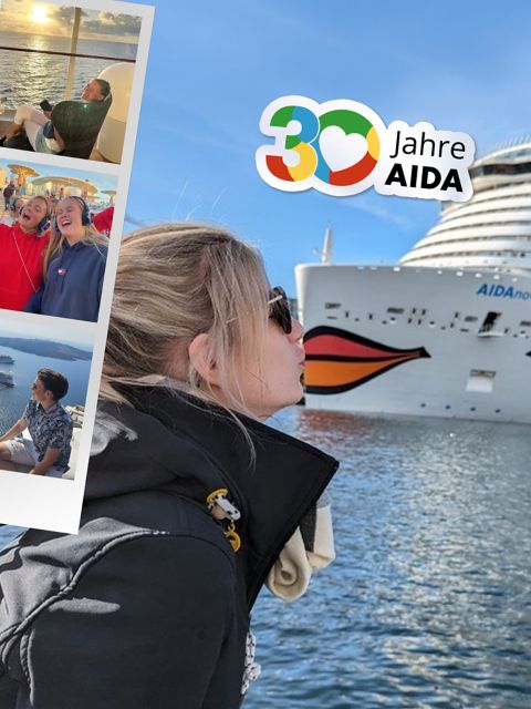 Frau an Bord von AIDA