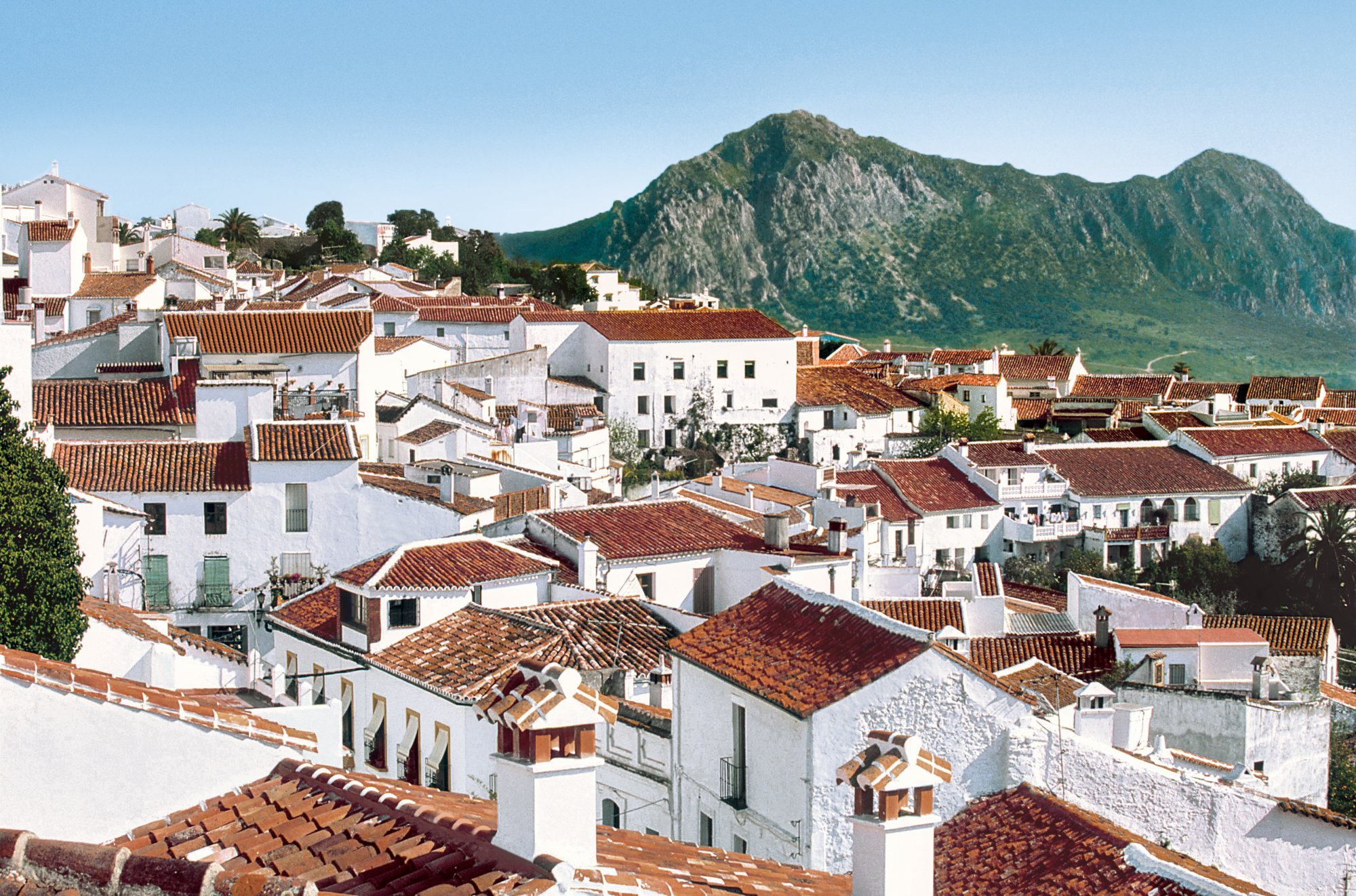 View over Gaucin Cadiz Andalucia Spain 