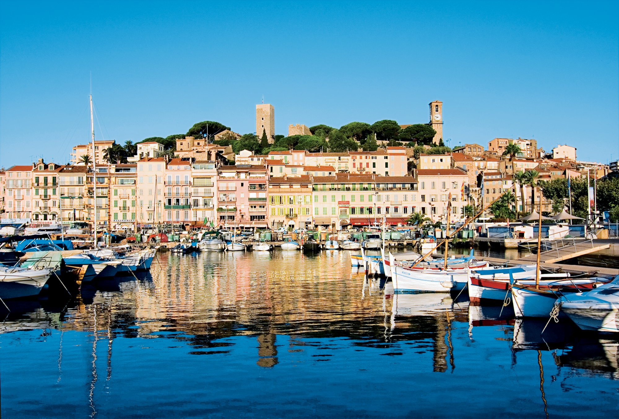 Stadtansicht von Cannes, Cote d«Azur, SŸdfrankreich, Frankreich, Europa, Hafen 