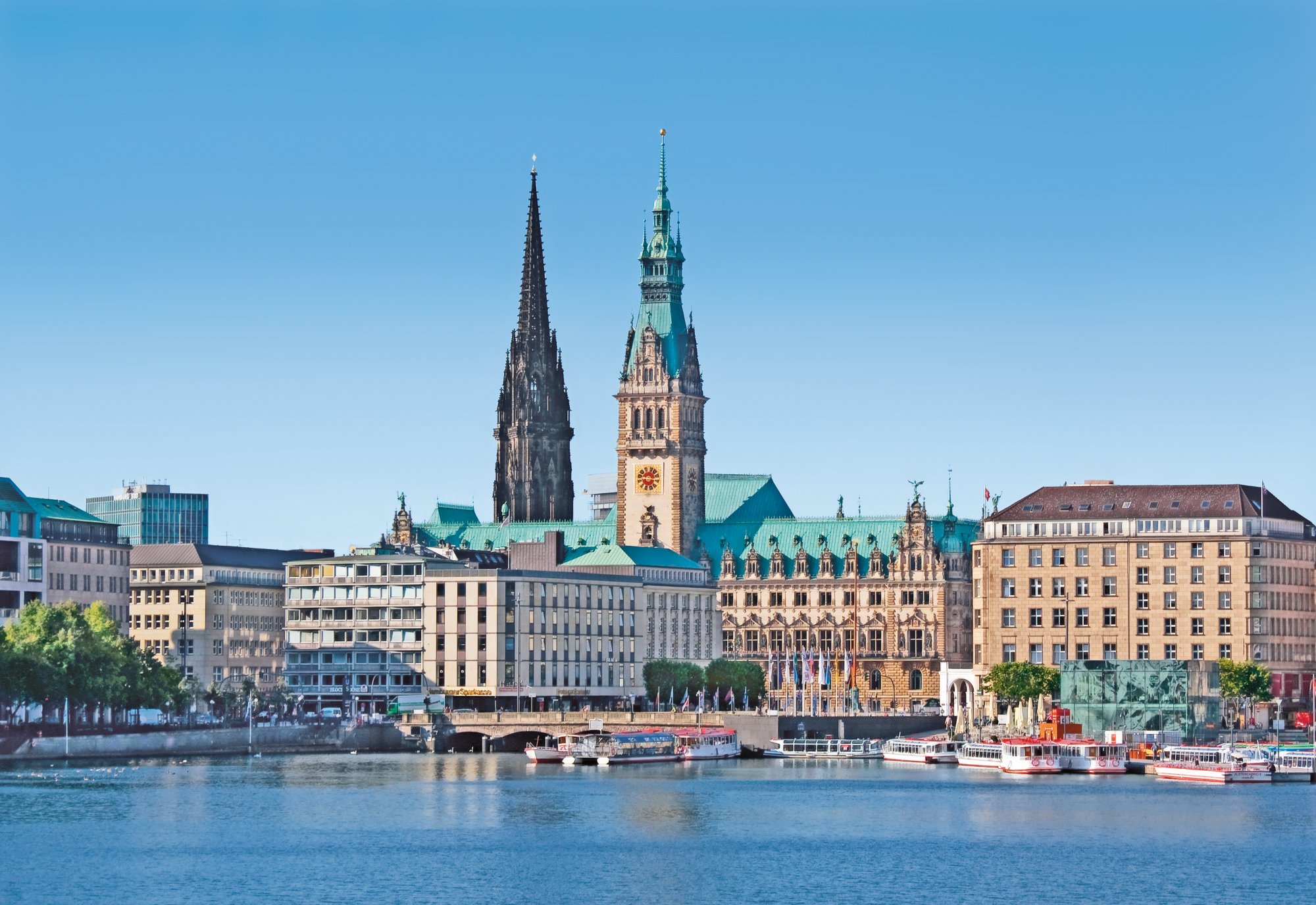 Blick auf Hamburg