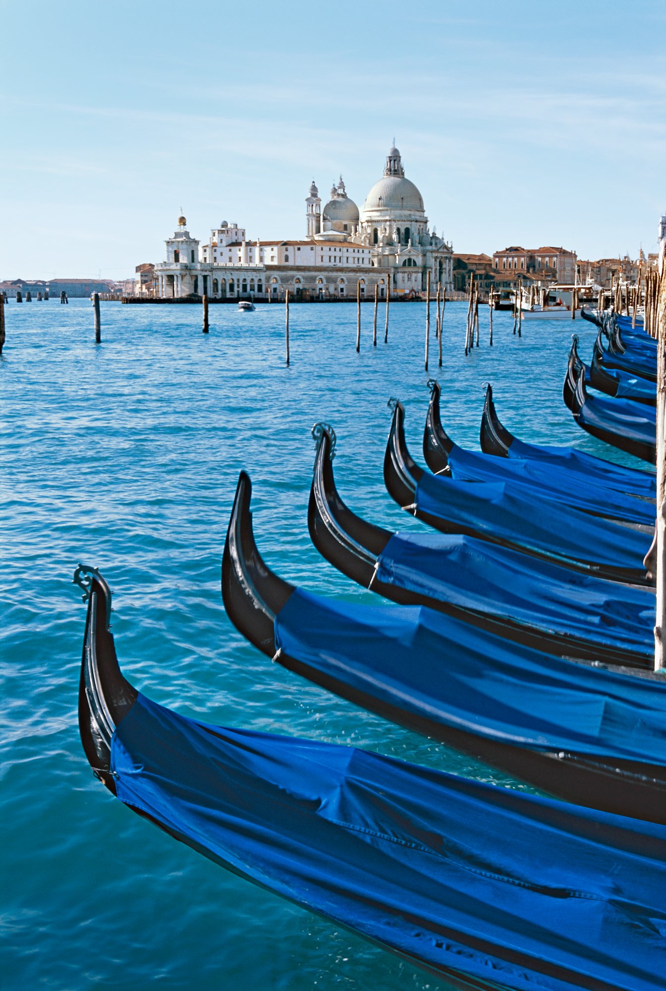 Gondeln vor Venedig