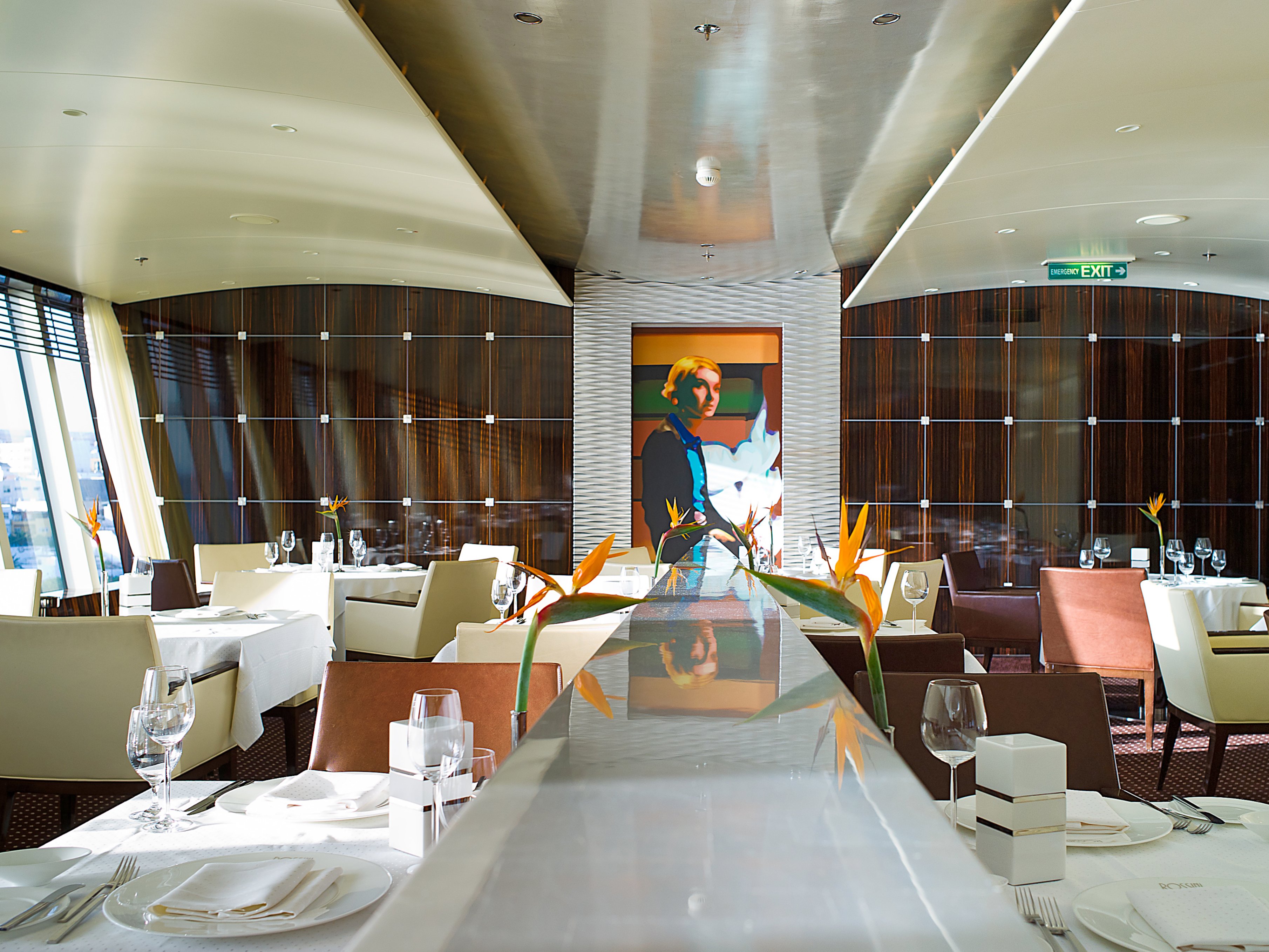 Interieur im Gourmet-Restaurant Rossini