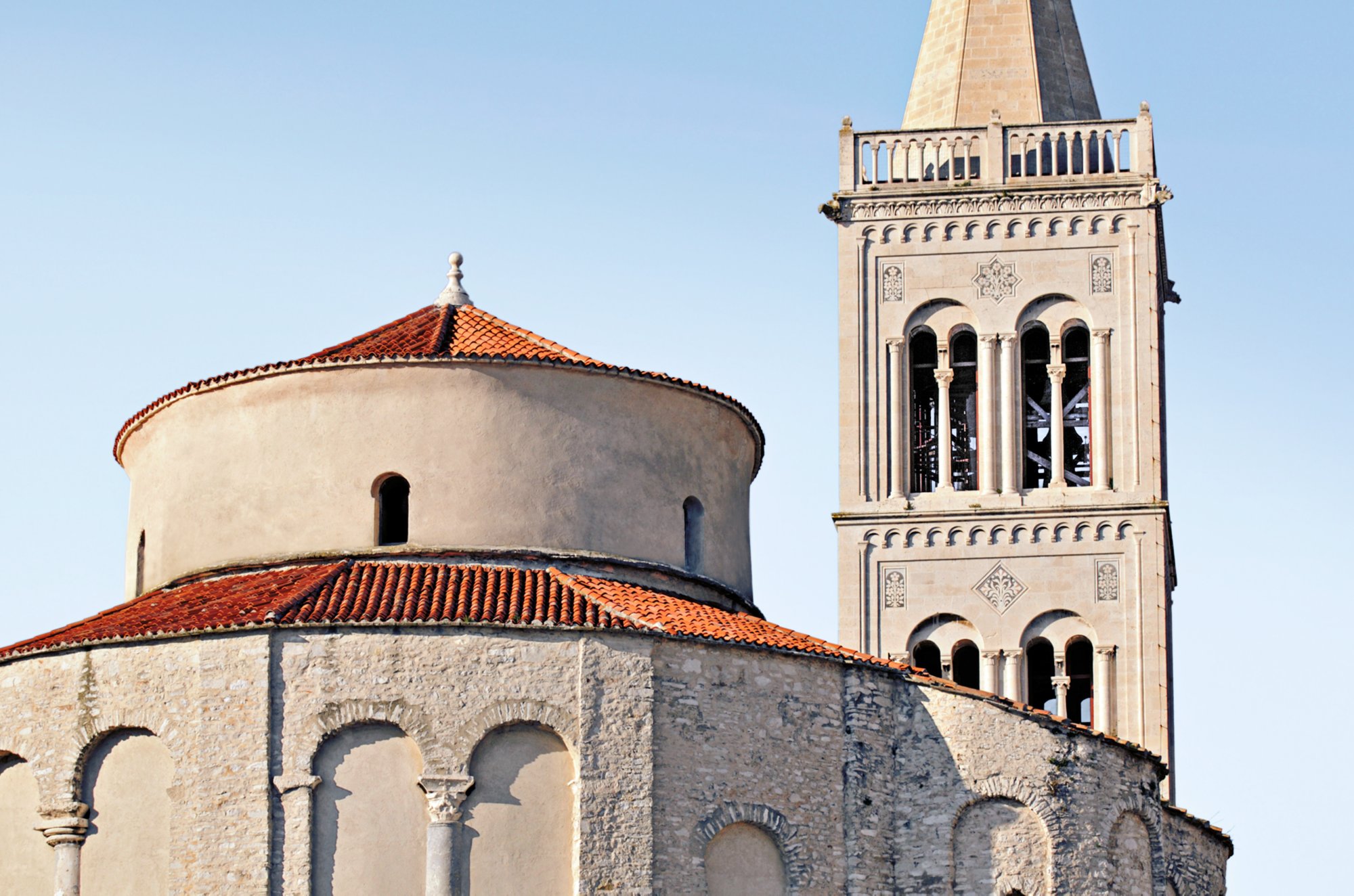 Die Kirche St. Donatus in Kroatien.