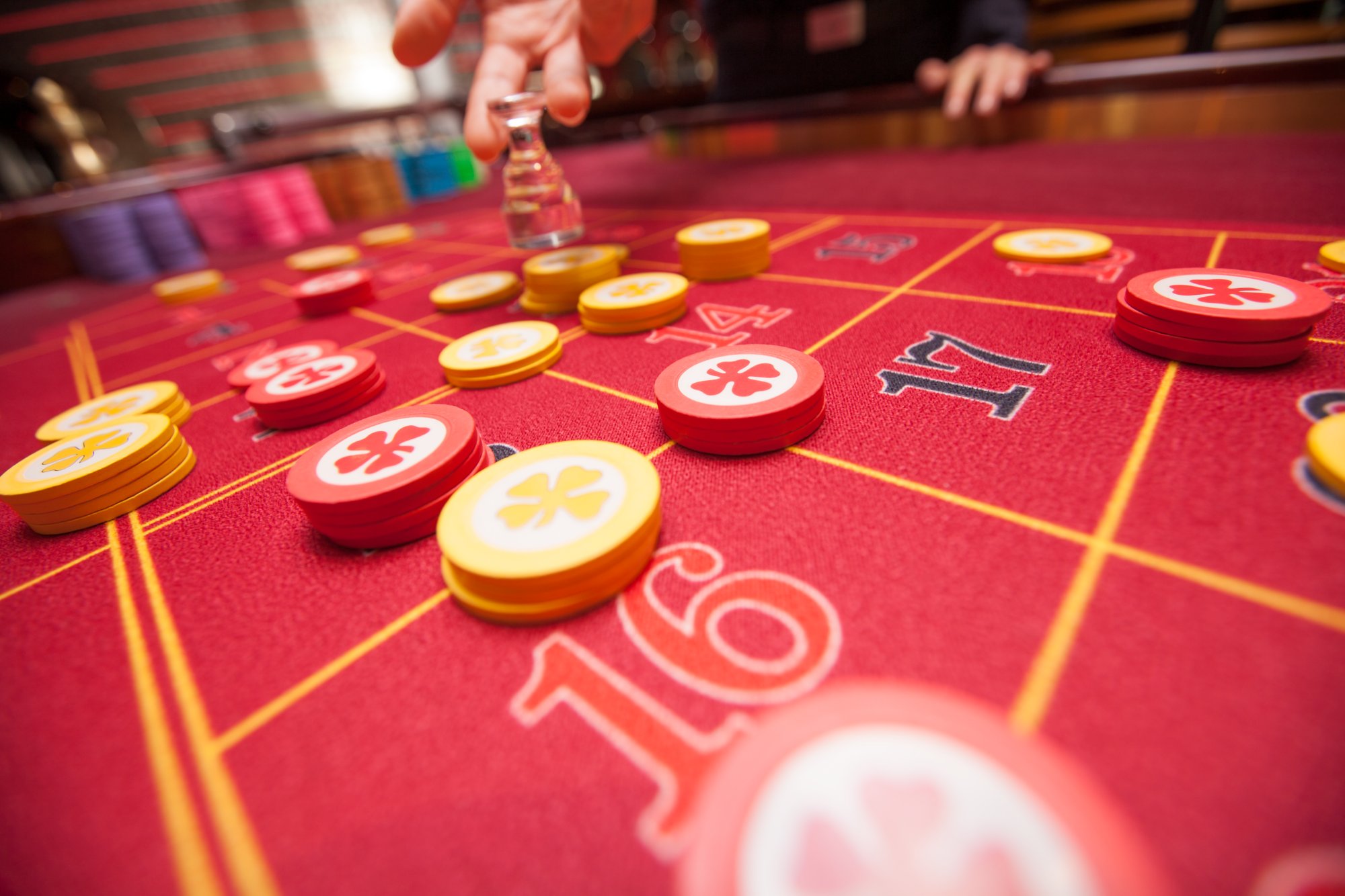 Roulettetisch im Casino