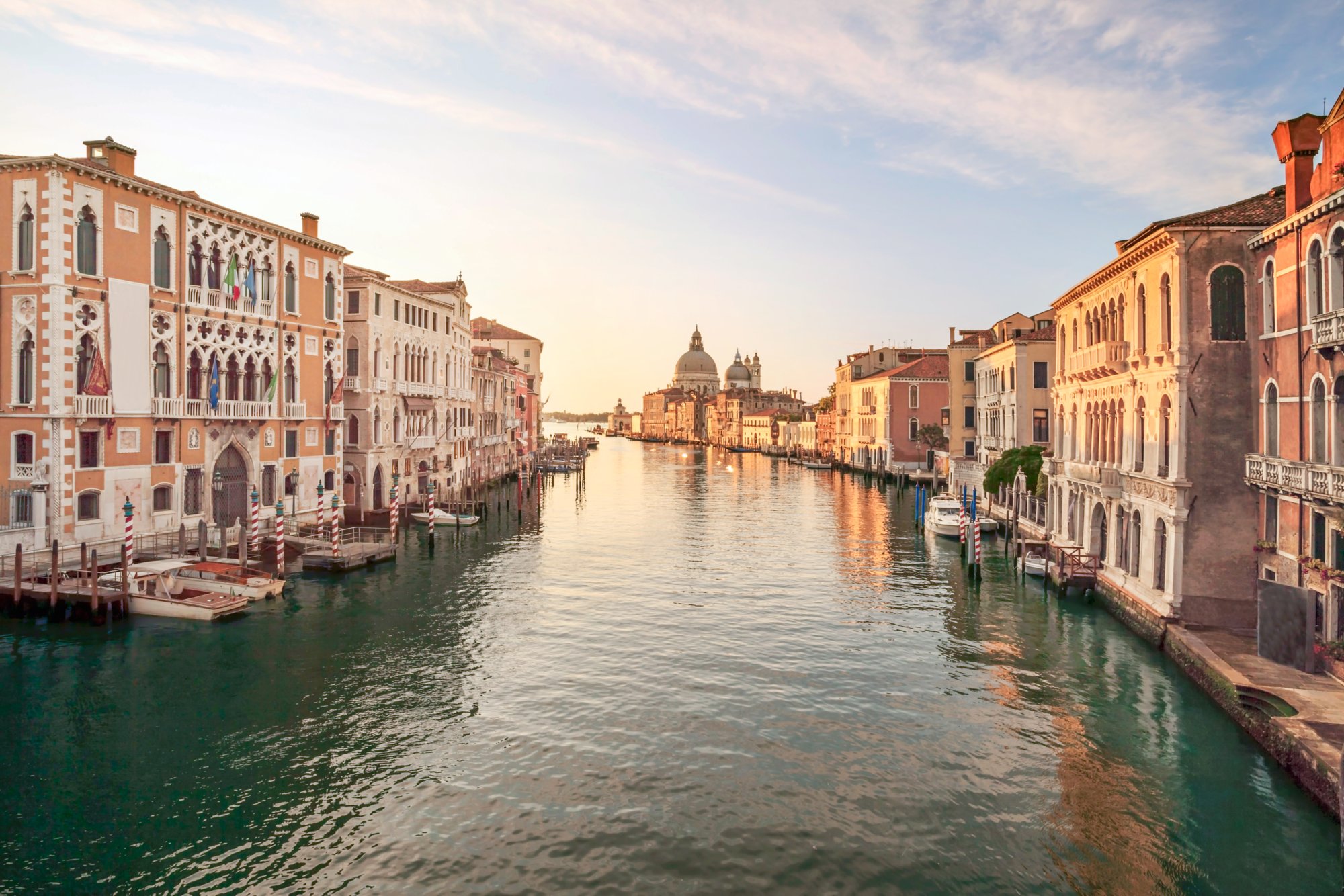 Canal Grande Venedig bei Sonnenuntergang