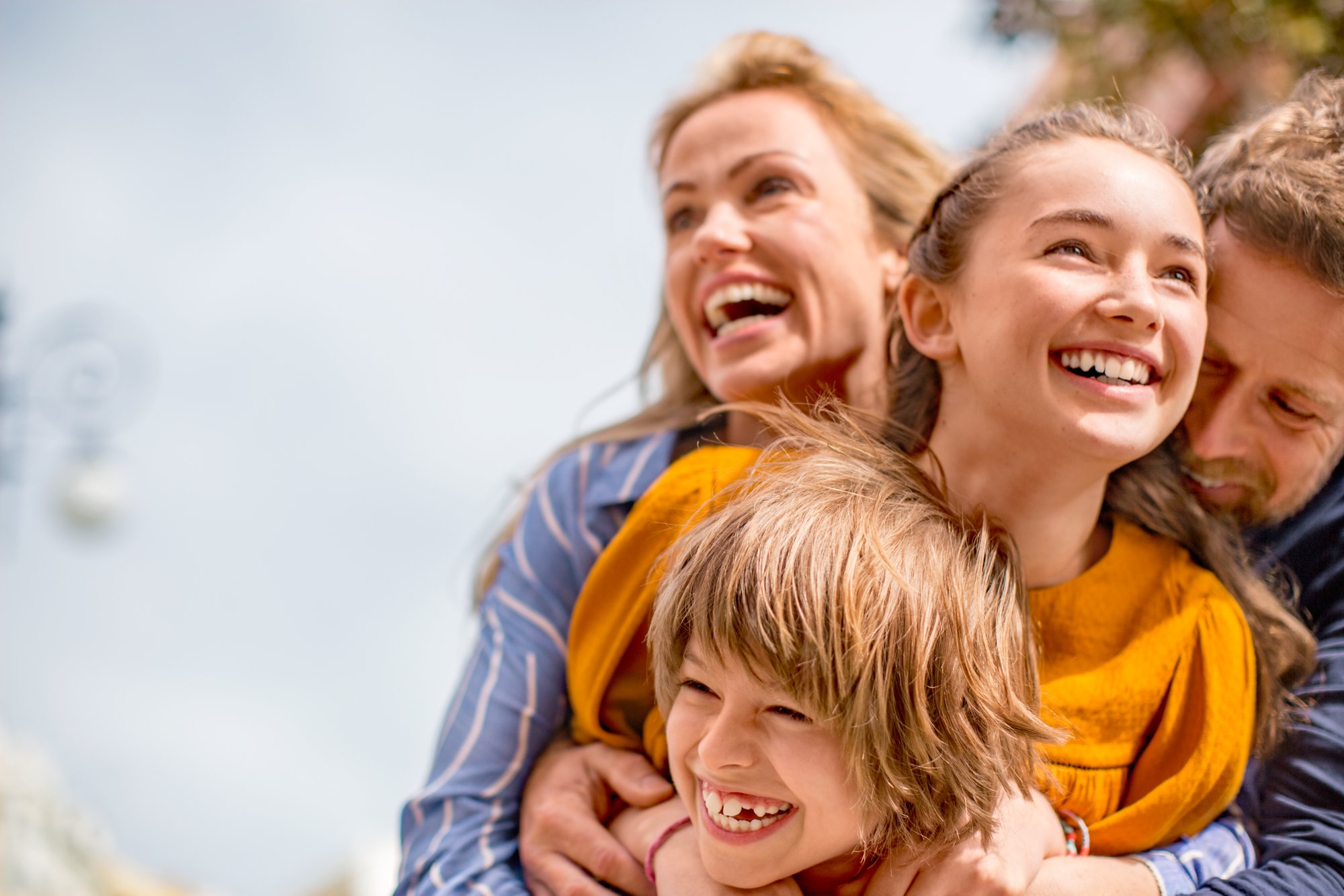 Familie im Urlaub