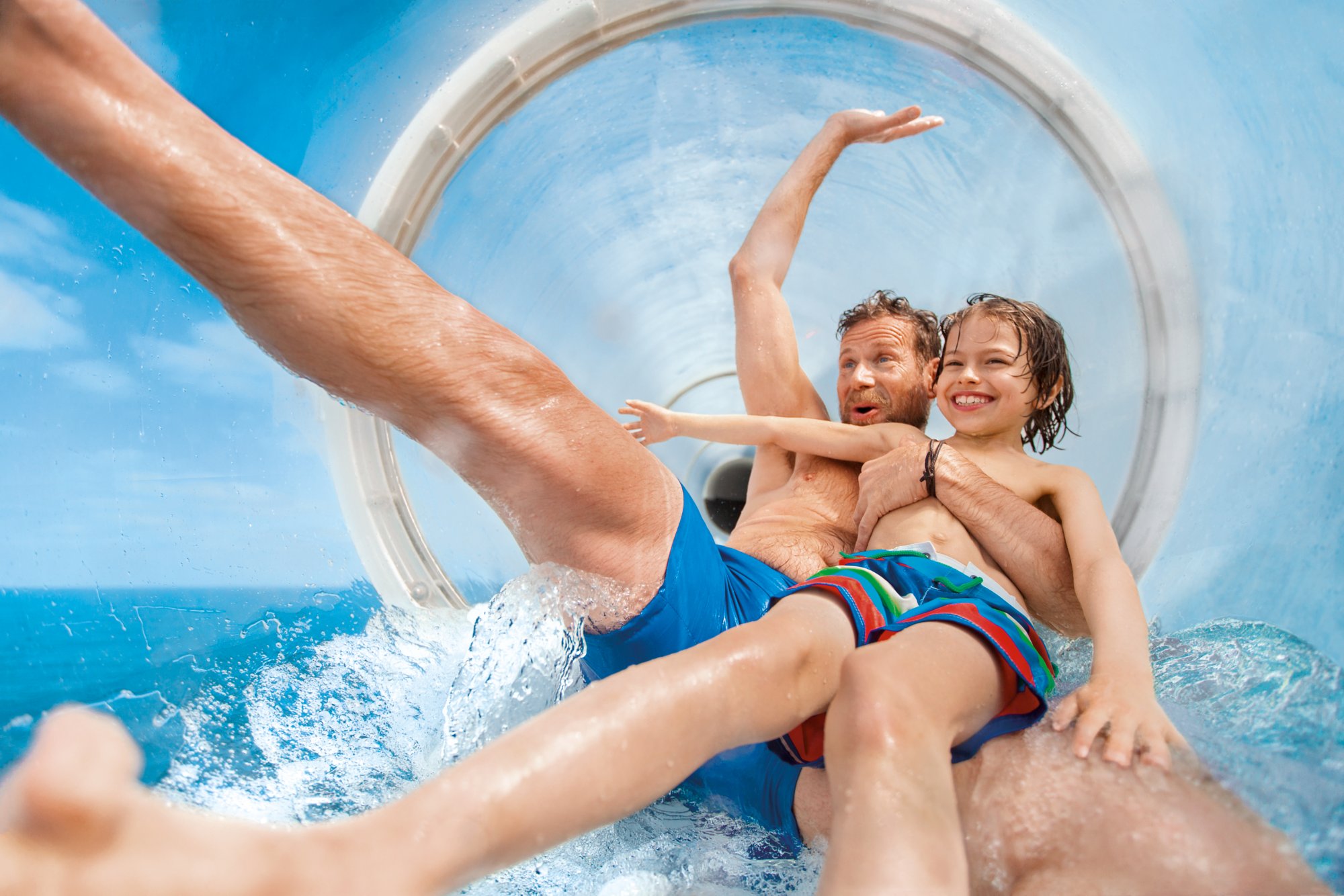 Wasserrutsche an Bord von AIDA