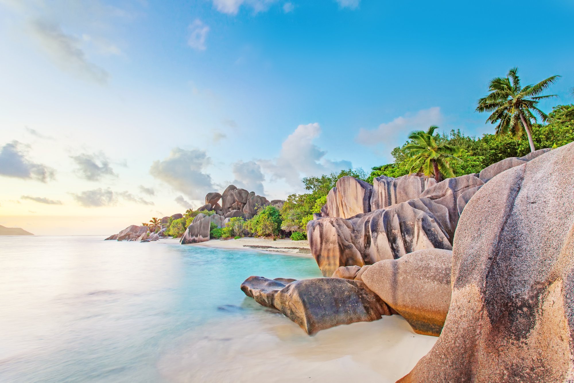 Strand Anse Source d'Argent, La Digue, Seychellen