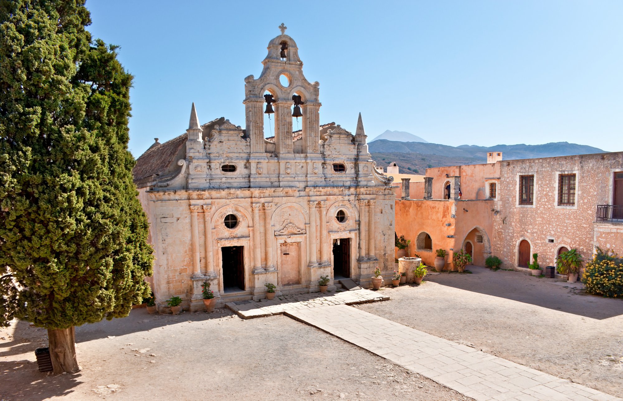 Das Kloster Arkadi auf der griechischen Insel Kreta.