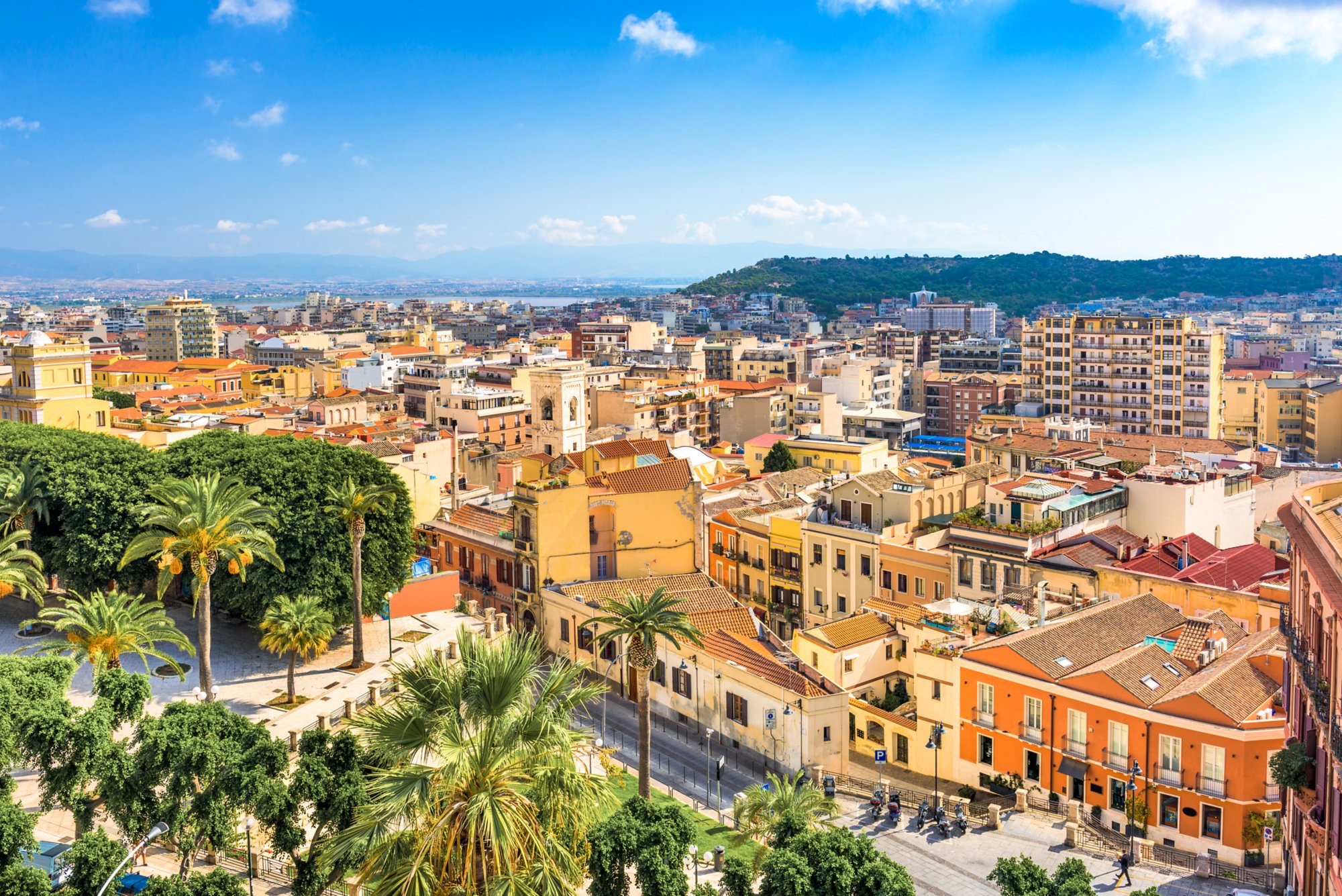 Cagliari, Sardinia, Italy cityscape.