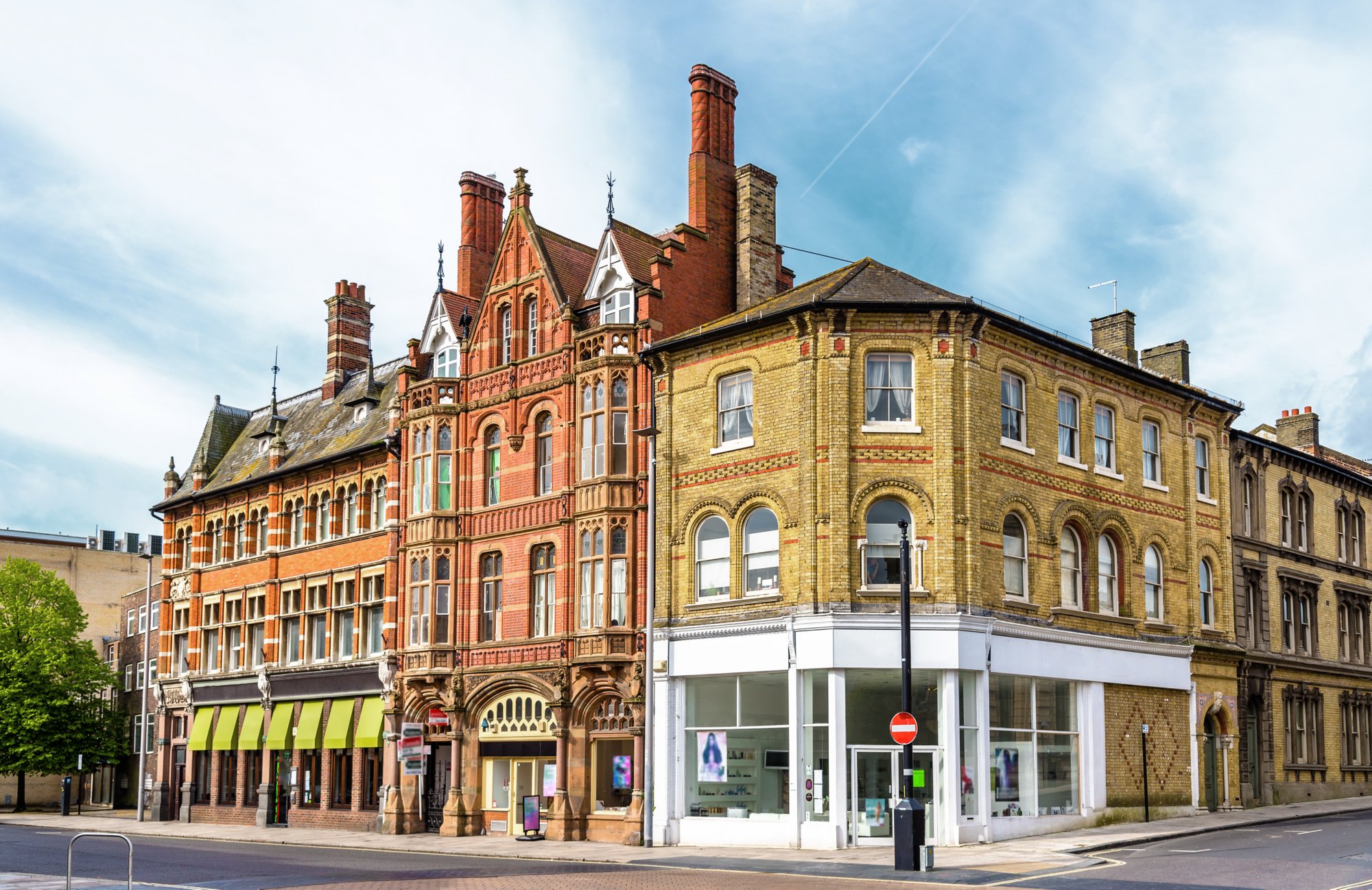 Houses in the city centre of Southampton, England