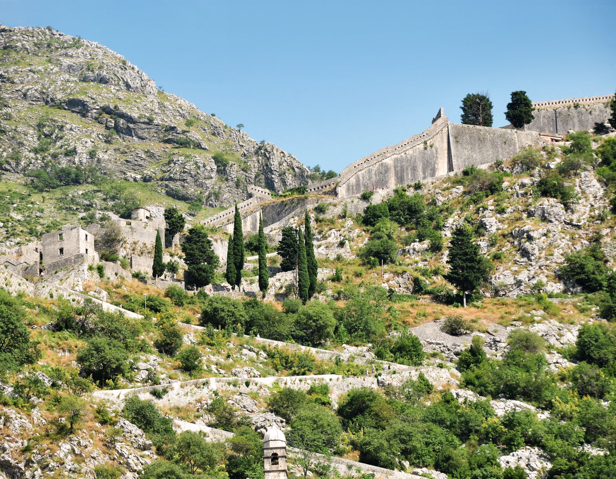 Stadtmauer und Befestigungsanlage in Kotor