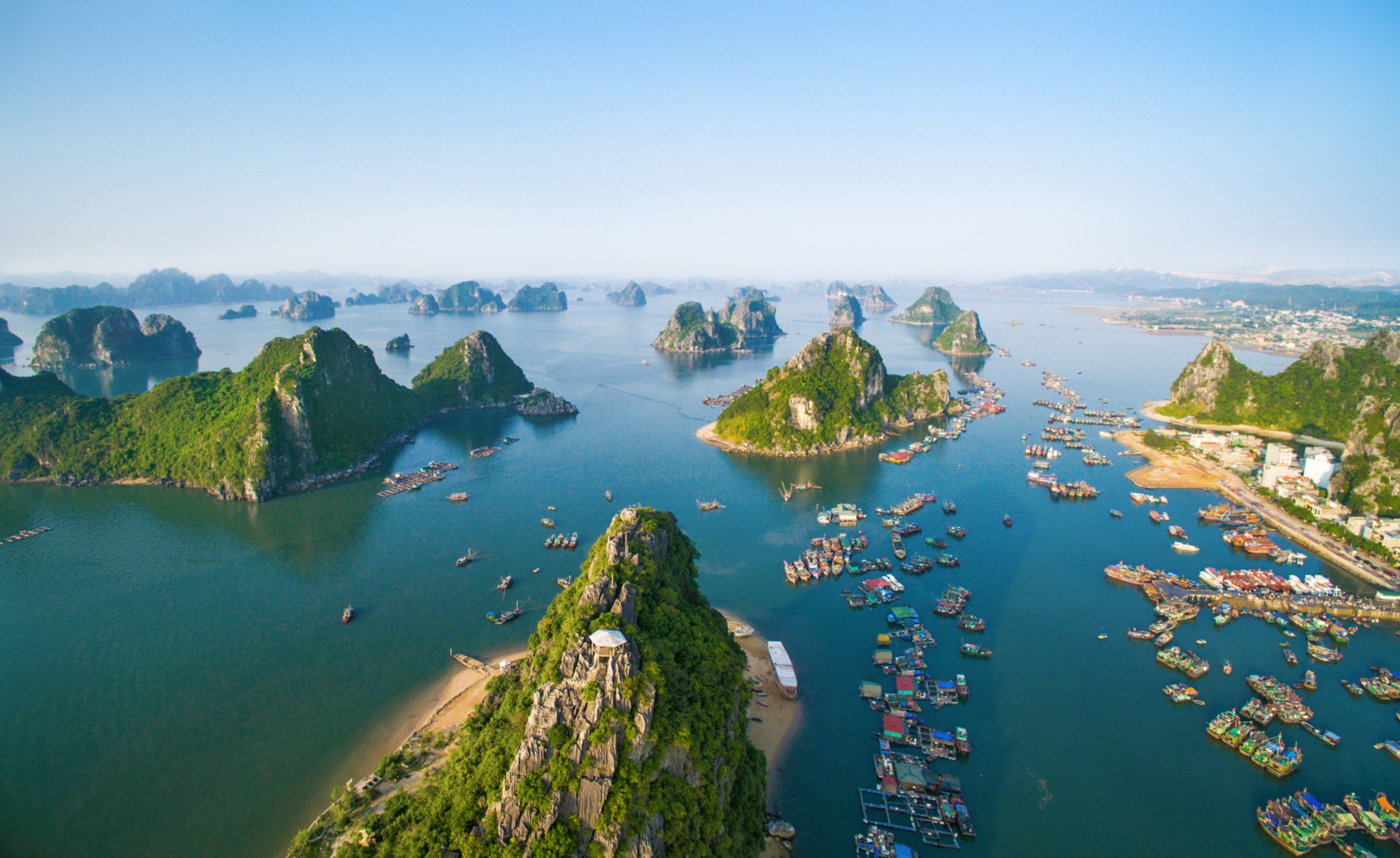 Die weltberühmte Halong-Bucht