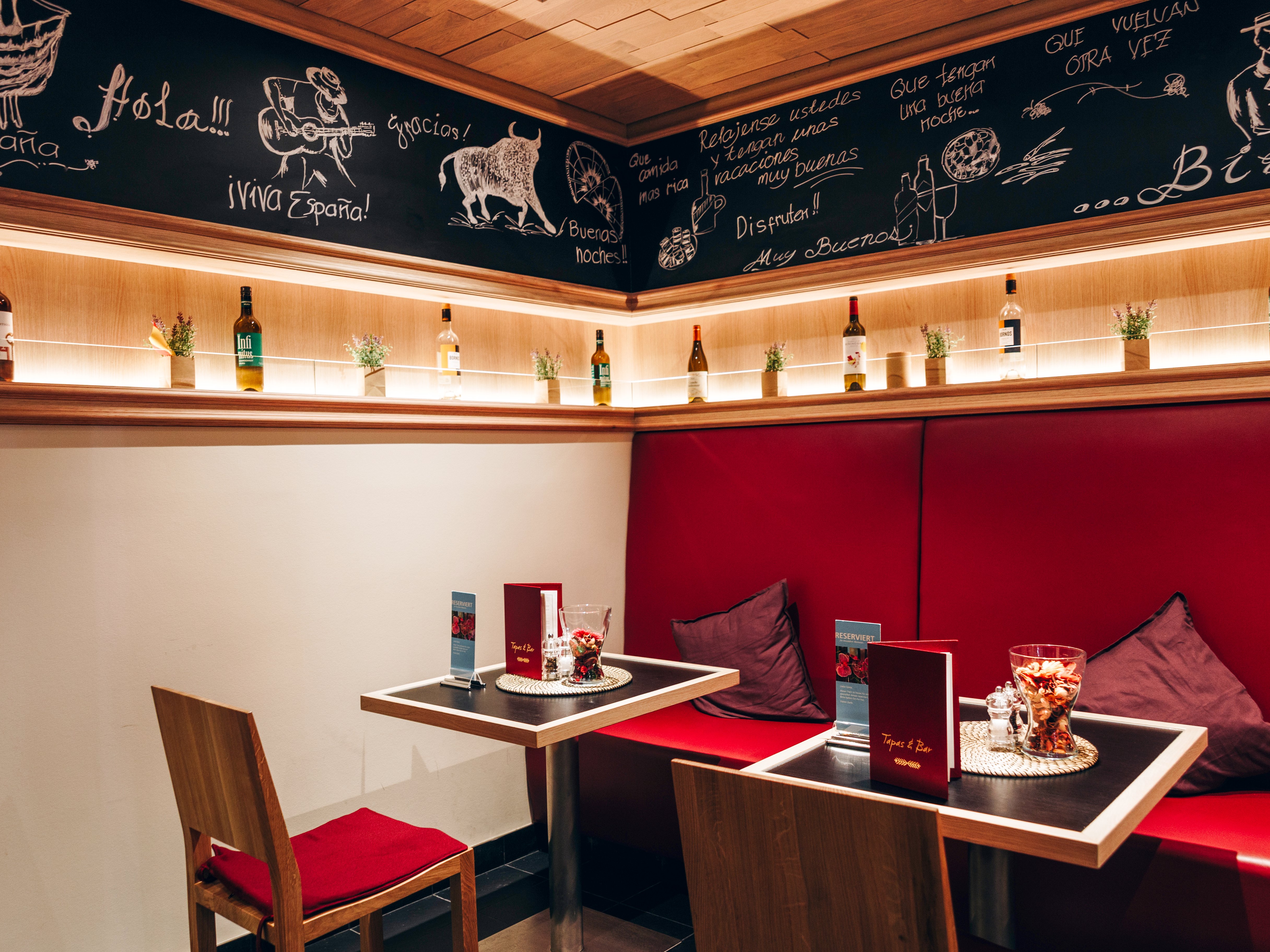 Beleuchtung der Tapas & Bar