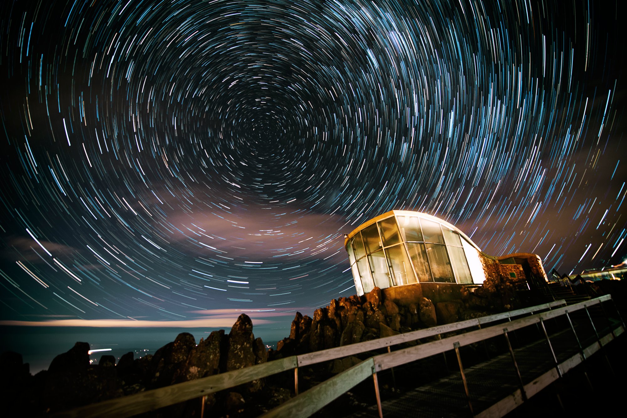 Star Trail im Süden Tasmaniens gefunden