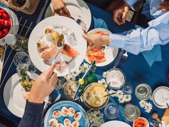 Swedish summer Midsommar Midsummer celebration dinner party
