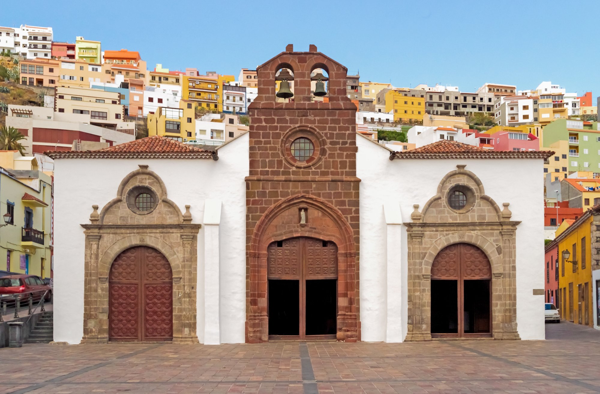 The church "Iglesia de Nuestra de la Asuncion" in San Sebastian de la Gomera, Canary Islands.