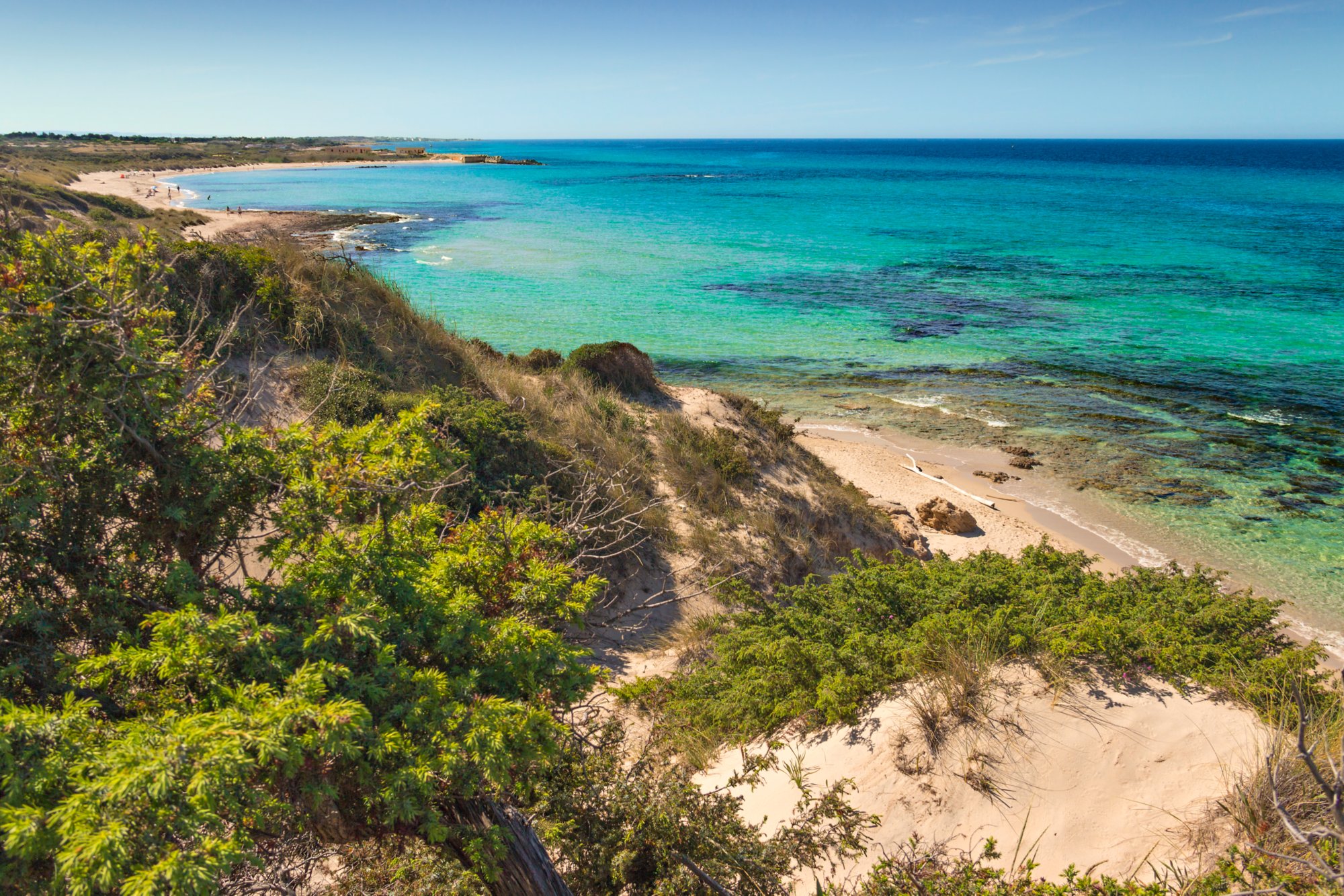 Küste an der Adria in der Nähe von Brindisi
