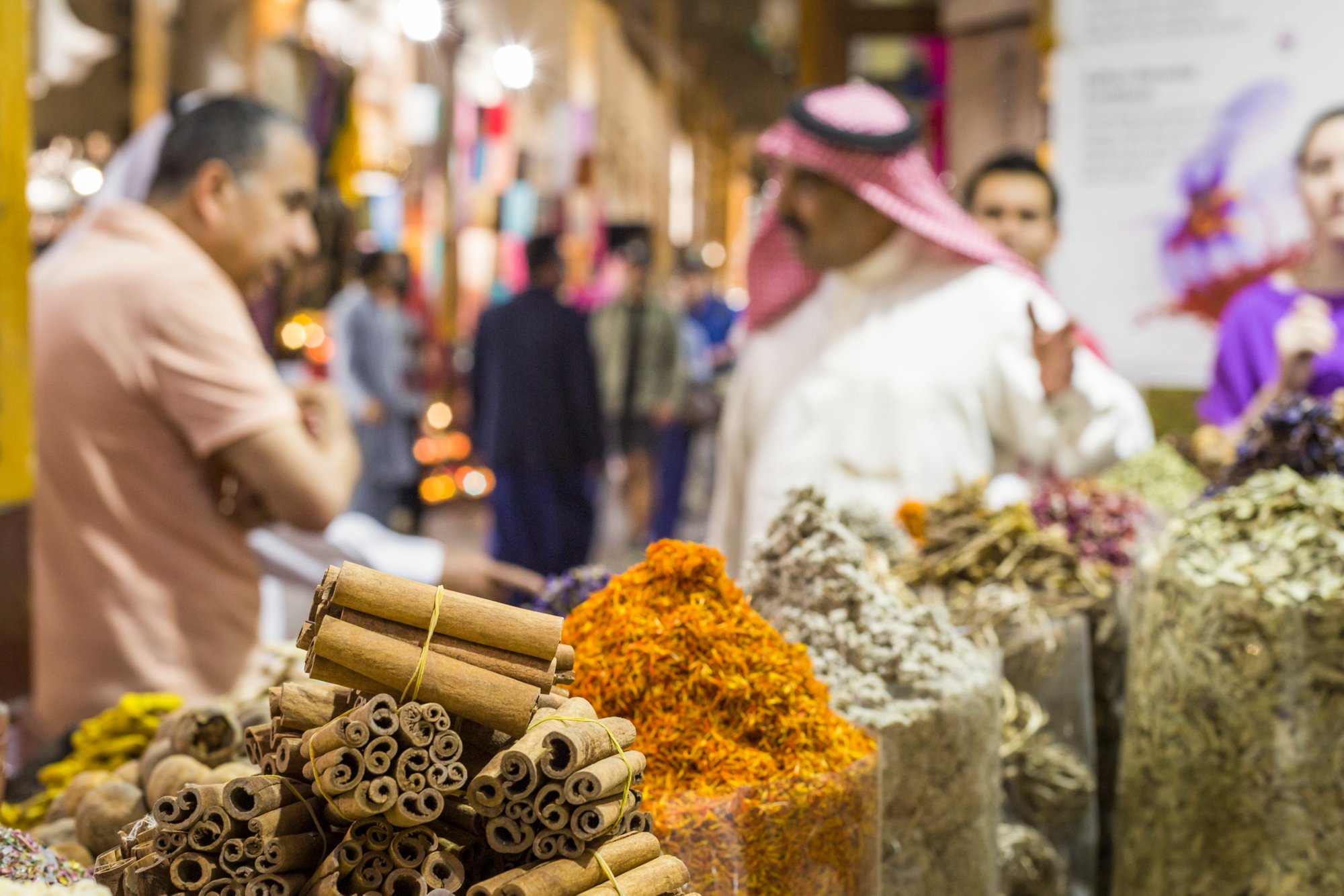 Dubai Spice Souk or the Old Souk is a traditional market in Dubai, United Arab Emirates (UAE), selling a variety of fragrances and spices.