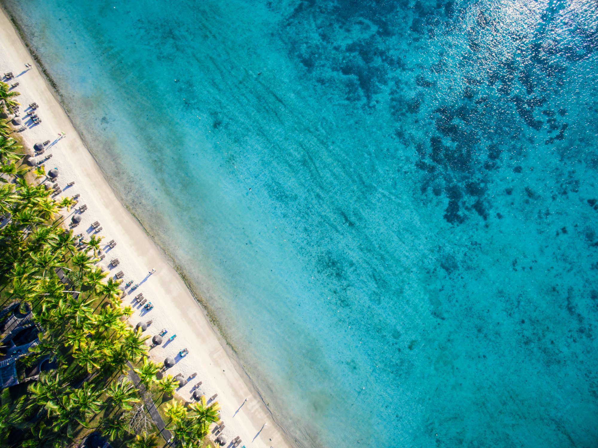 Aerial View: Trou aux Biches Beach, Mauritius; Shutterstock ID 498846355; Kunde (Pflichtfeld): AIDA Cruises; Projekt (Pflichtfeld): 17849; Bestellername (Optional): tw; Sonstige Informationen (Optional): 
