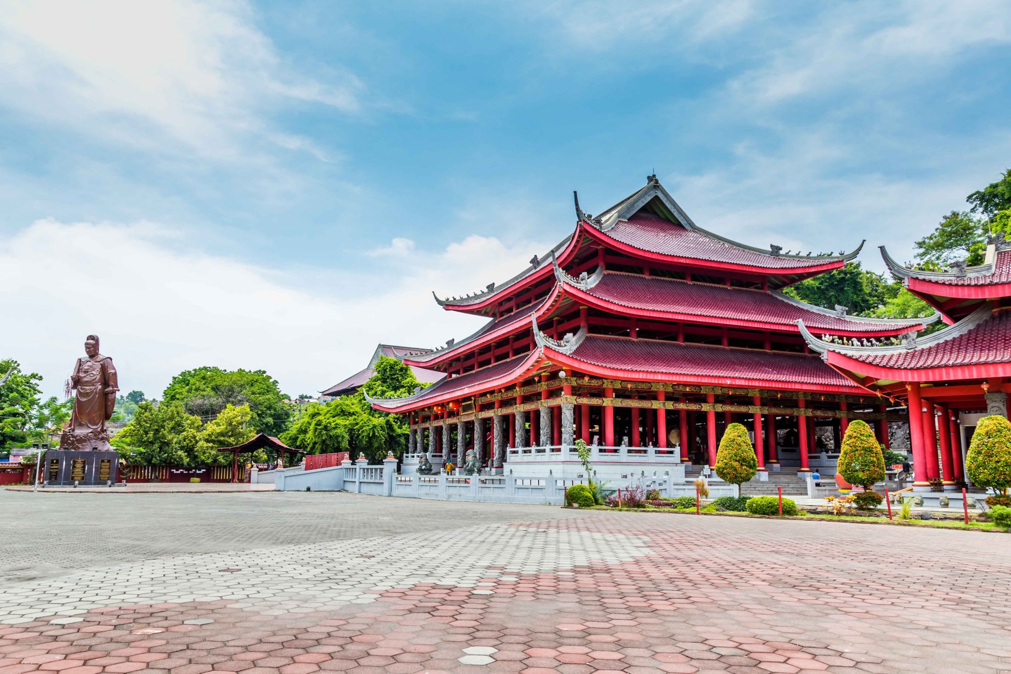 Sam Poo Kong temple in Semarang on central Java in Indonesia