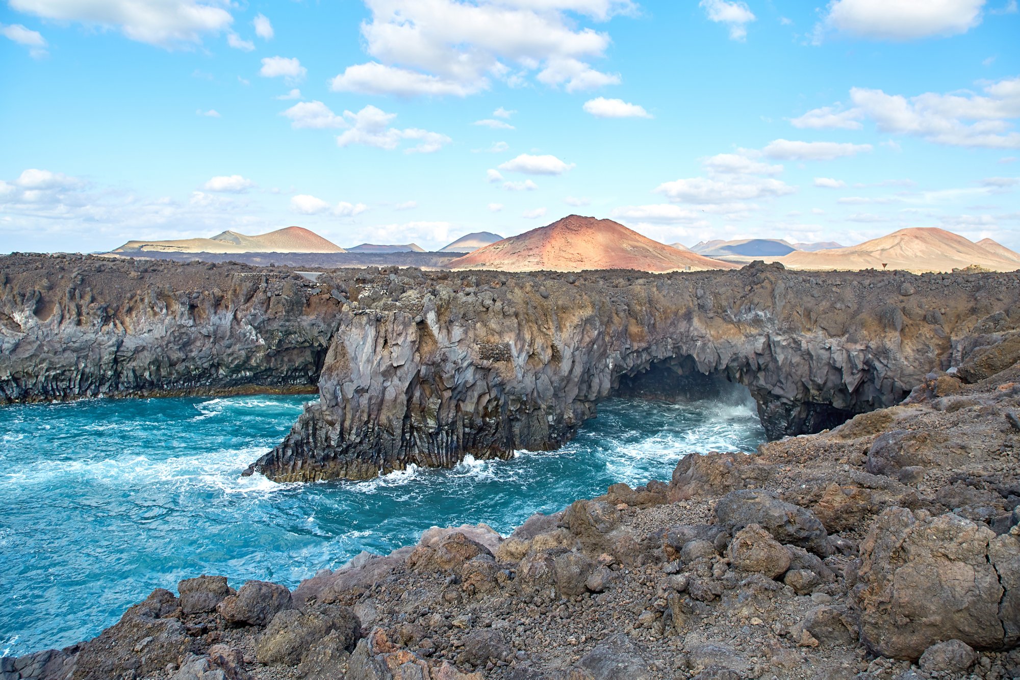 Los Hervideros, Beautiful landscape of Lanzarote Island, Canaries, Spain