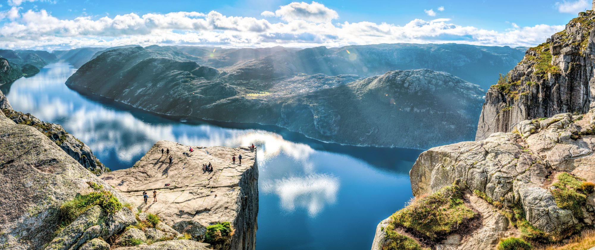 The amazing Preikestolen (Pulpit Rock) in Norway.