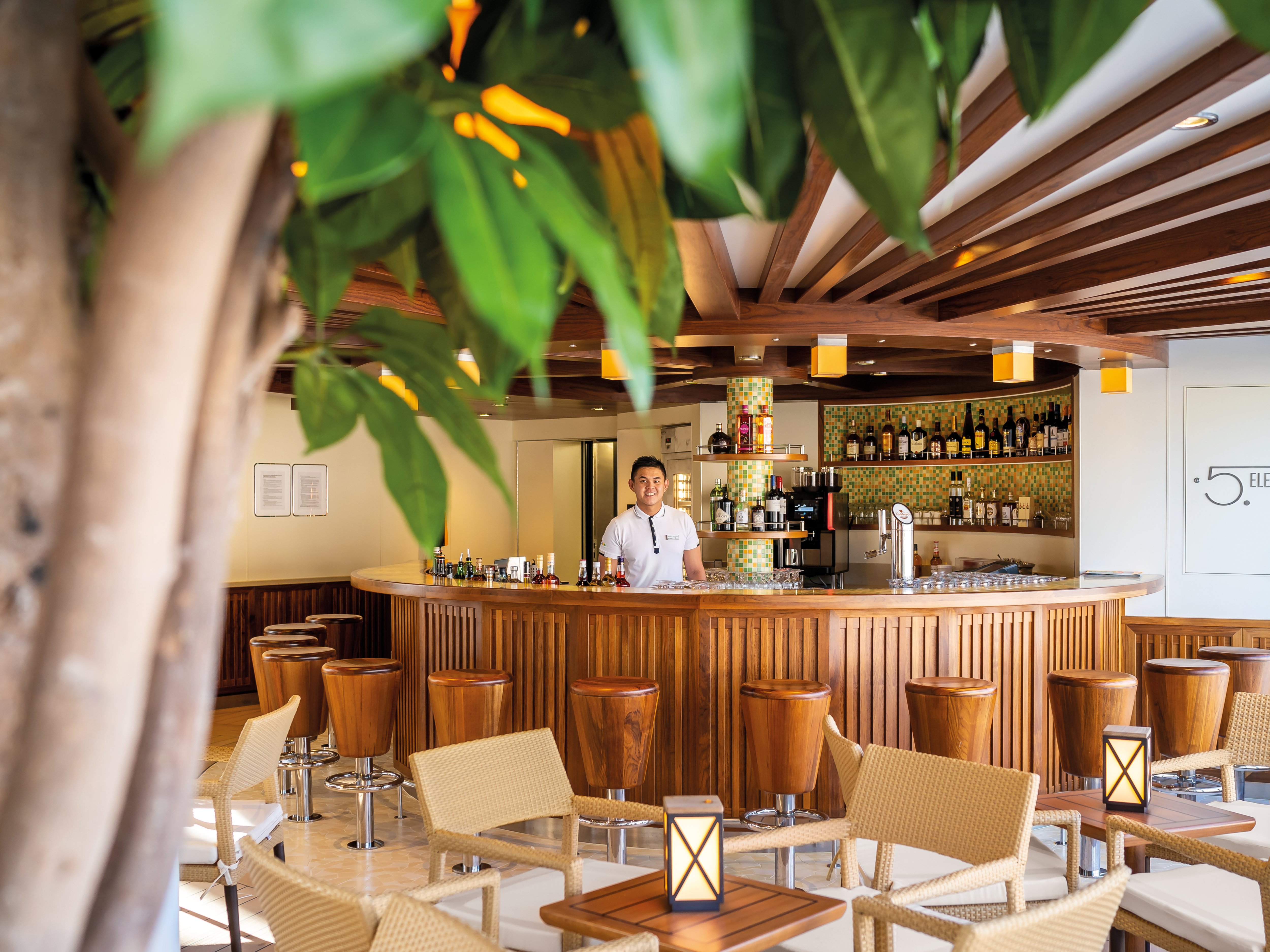 Barkeeper in der 5. Element Bar