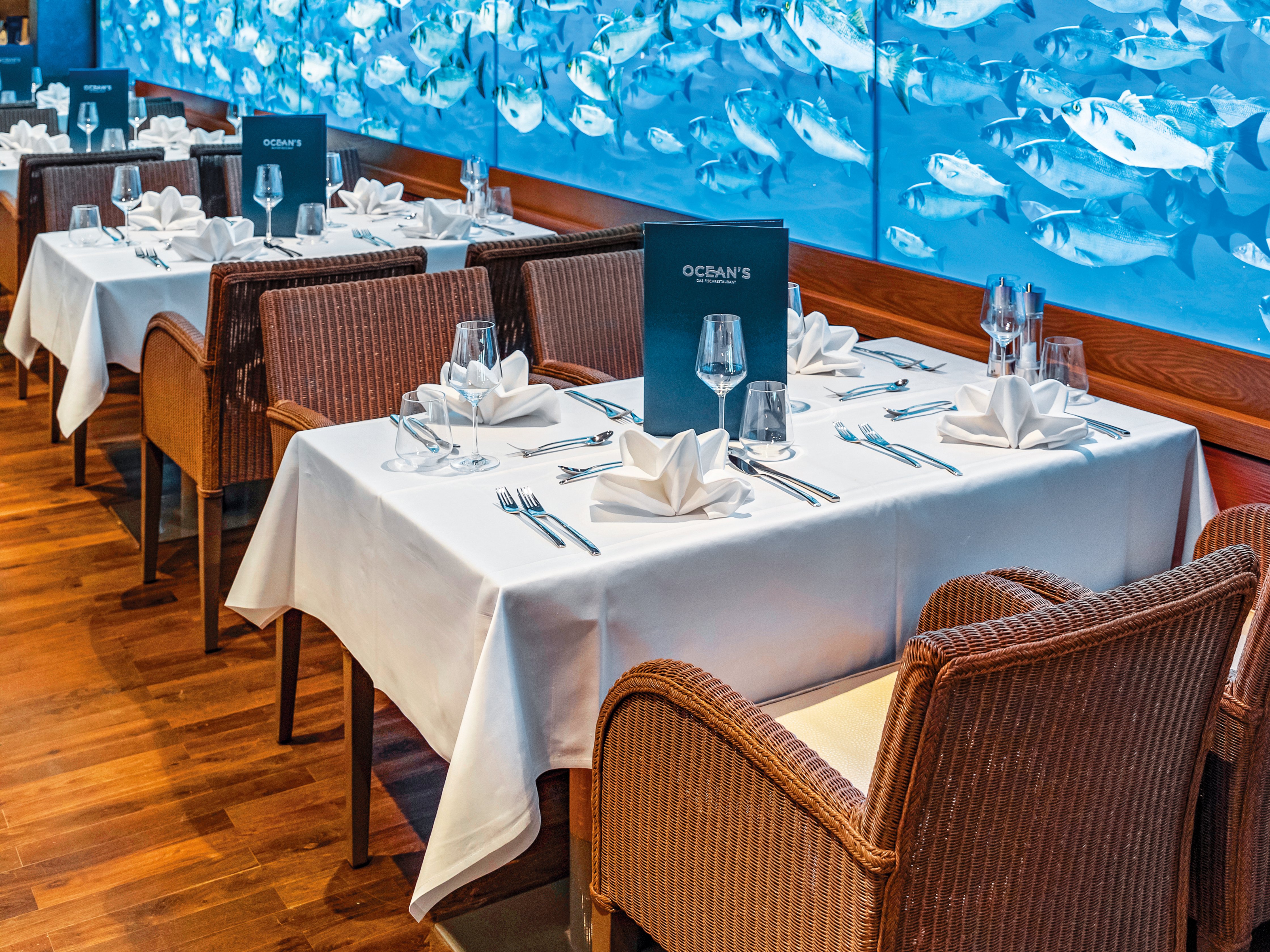 Interieur des Ocean's Fischrestaurant