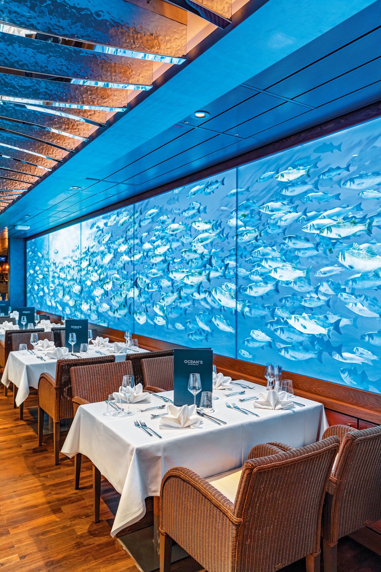 Interieur des Ocean's Fischrestaurant