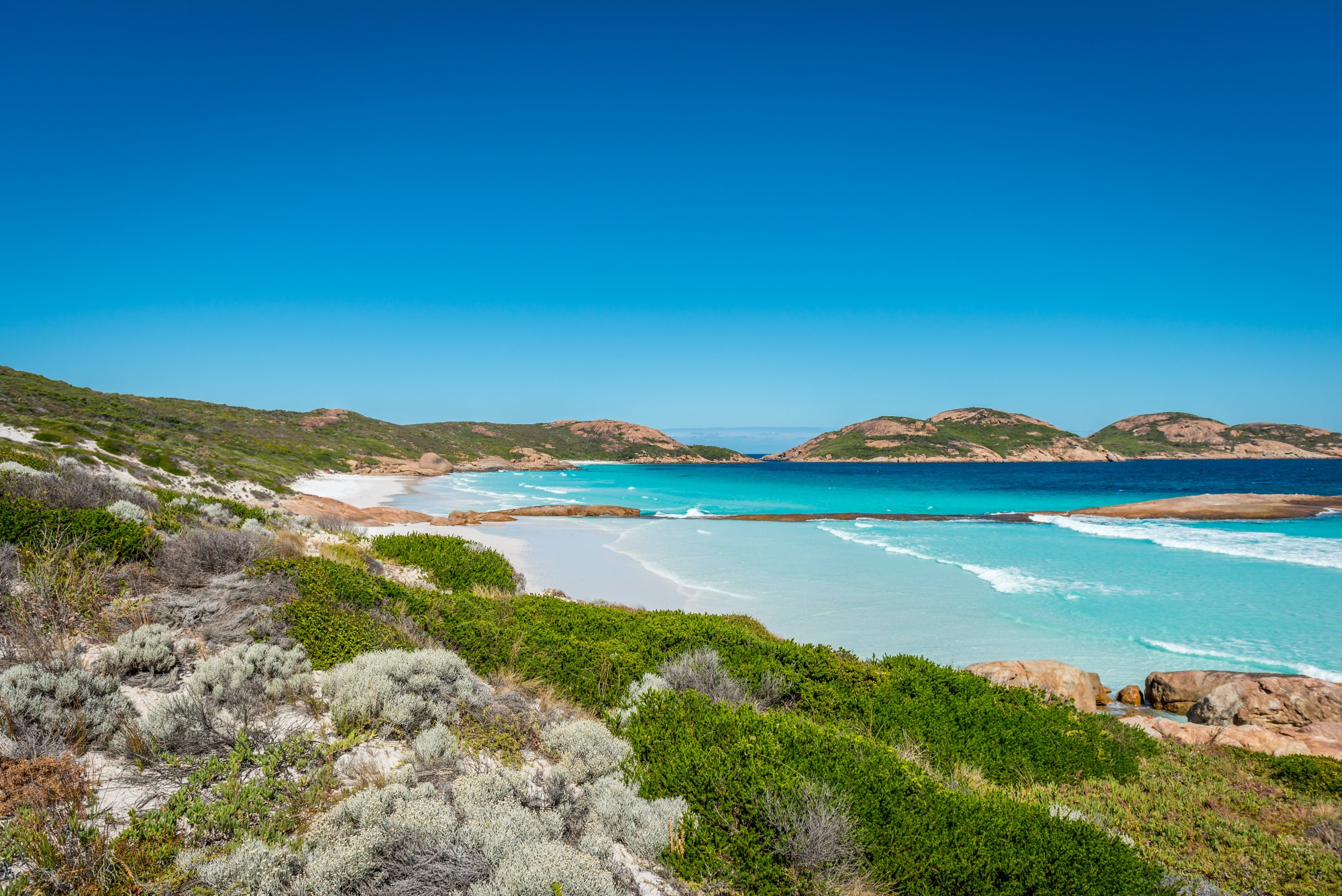 Rocks on the beach, Lucky Bay, Esperance, Western Australia