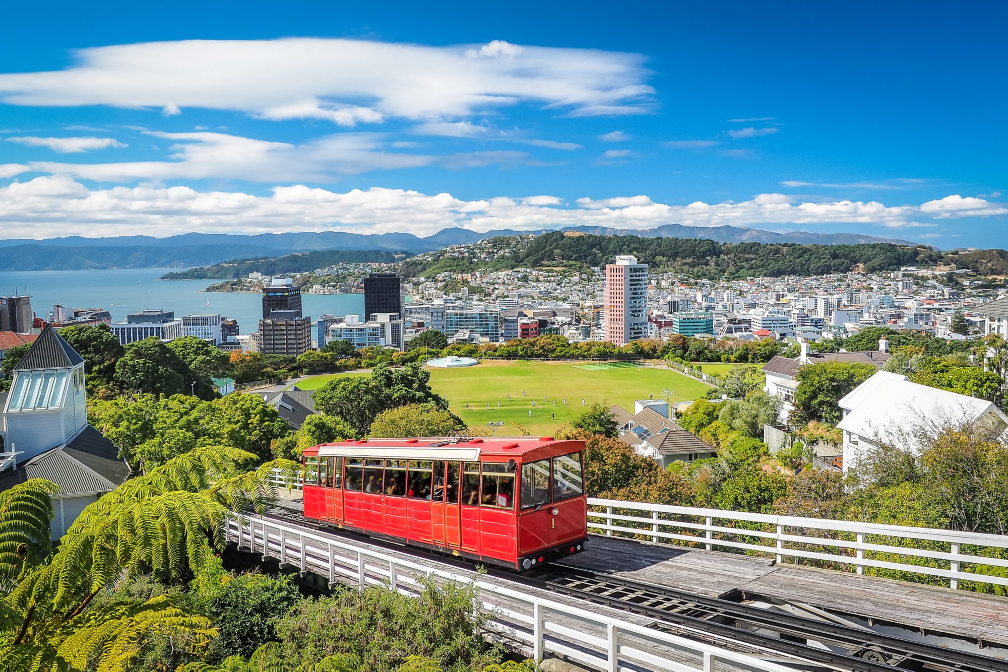 Wellington Cable Car, the landmark of New Zealand.