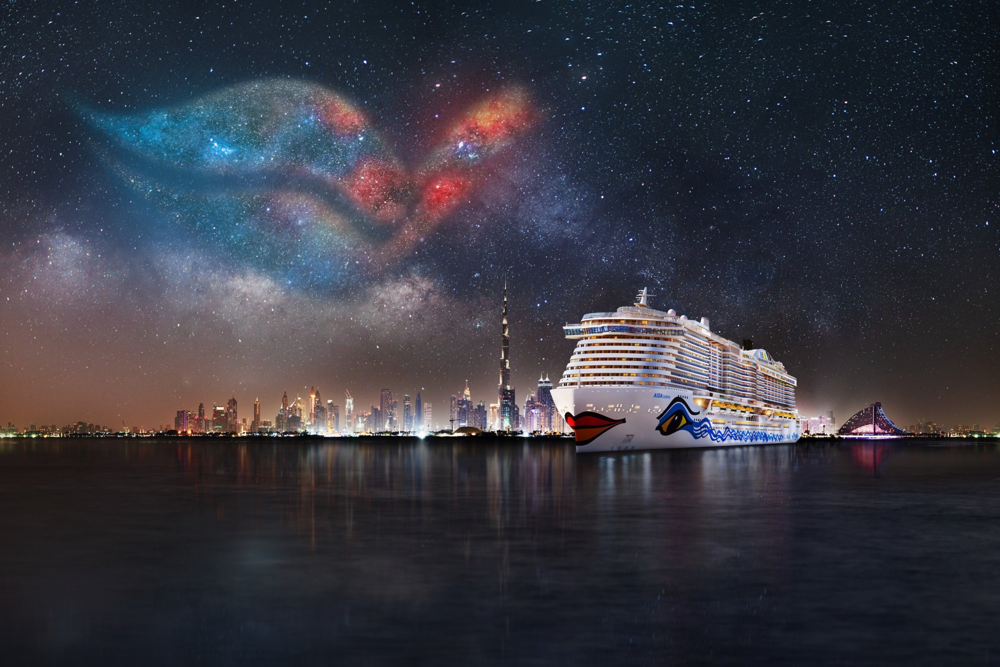 AIDAcosma: Einmalige Auftaktveranstaltung für die Orient-Saison mit DJ ALLE FARBEN