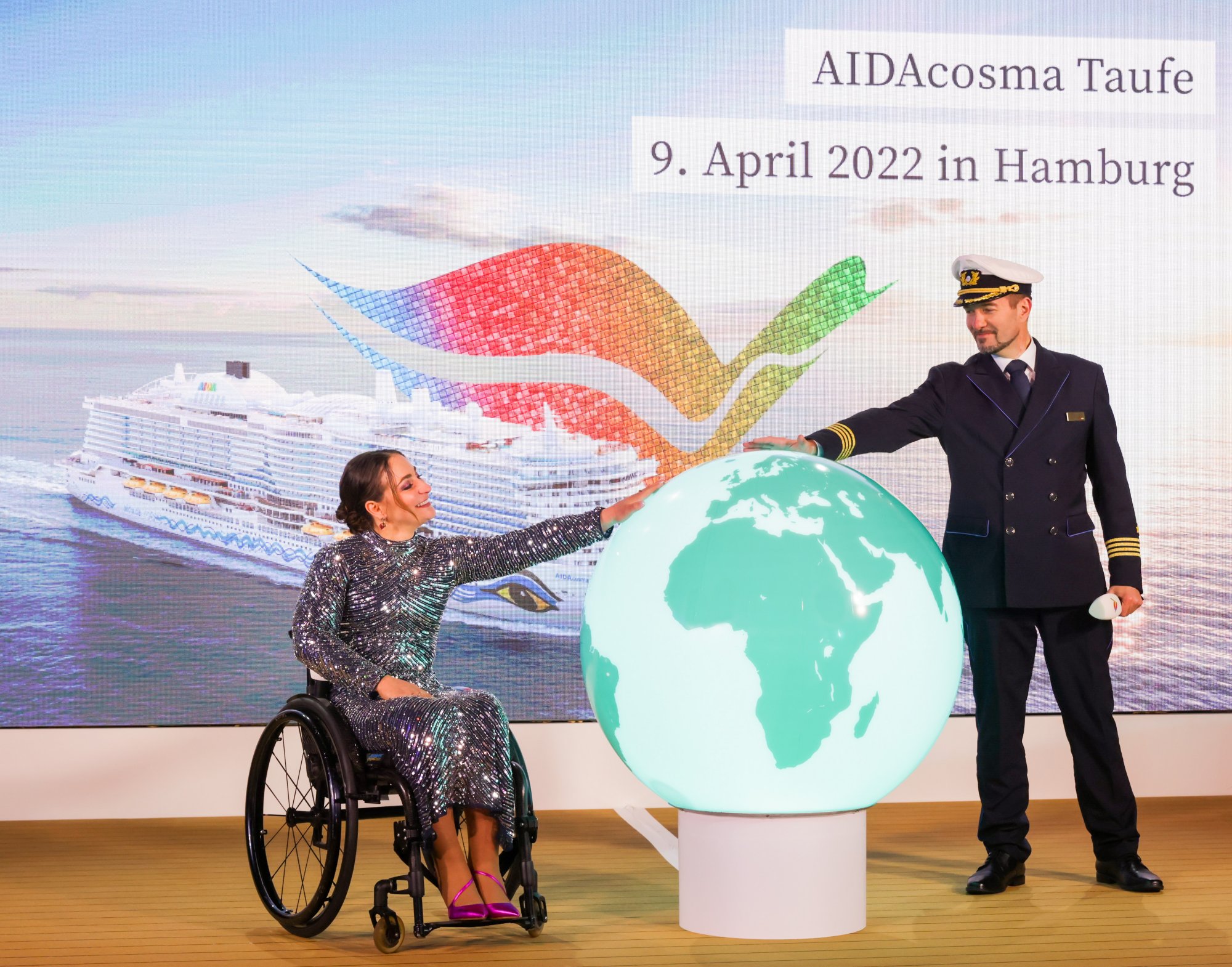 Taufe AIDAcosma am 09.04.2022 in HamburgFoto: Ulrich Perrey