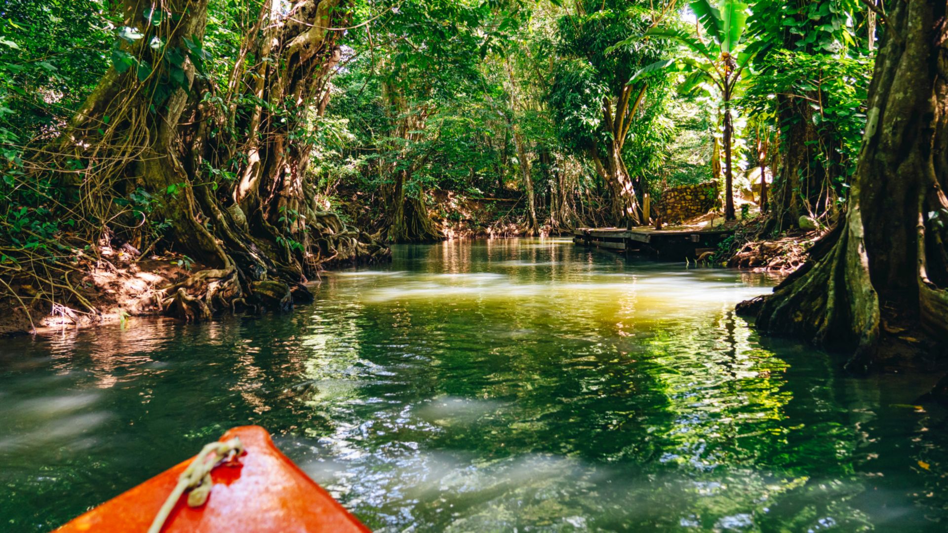 Mit dem Ruderboot über den Indian River