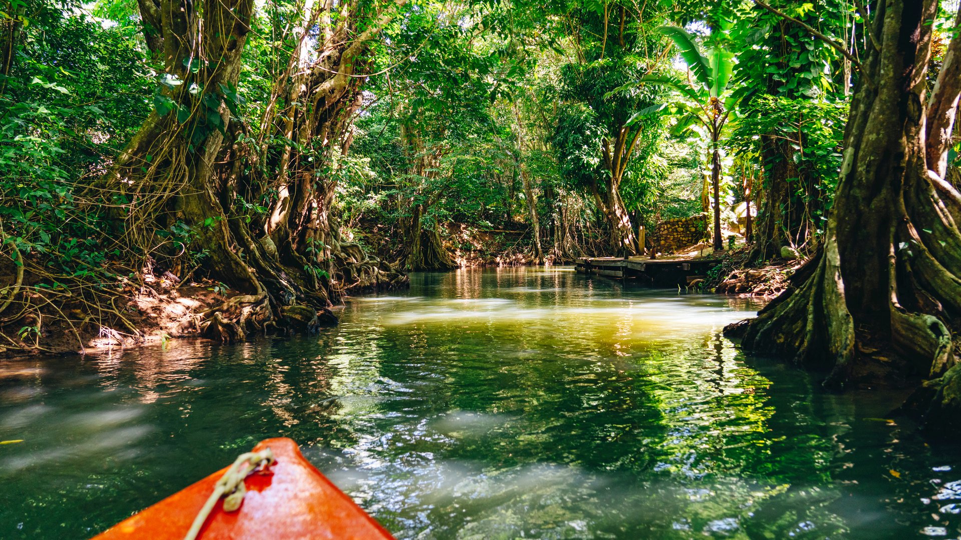 Mit dem Ruderboot über den Indian River