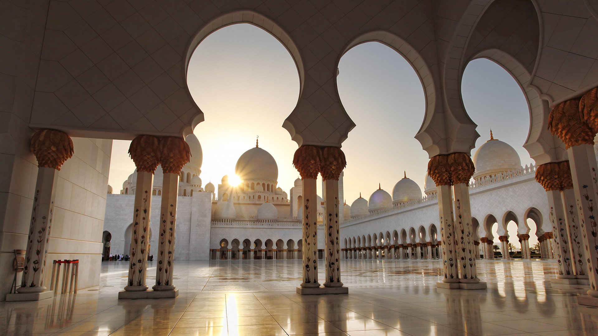 Sheikh Zayed mosque in Abu Dhabi, United Arab Emirates, Middle East