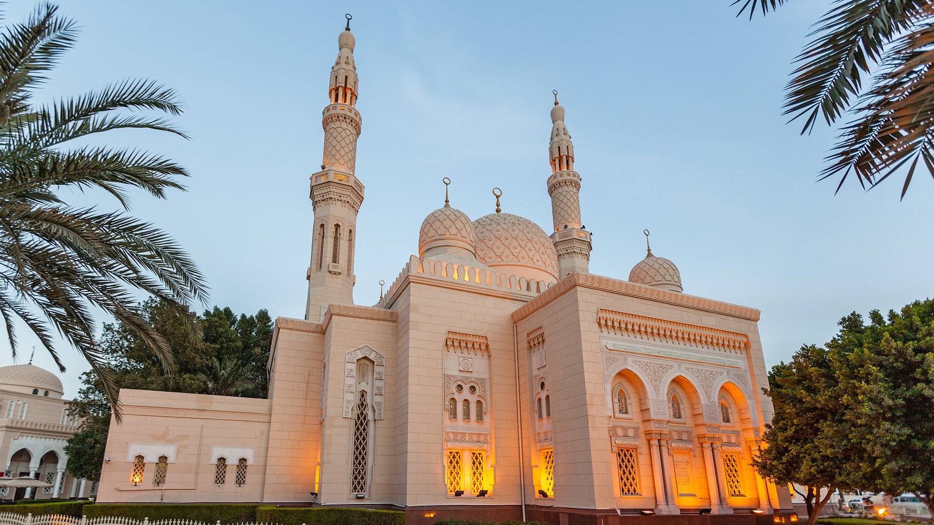 Jumeirah Mosque in the Jumeirah 1 district of Dubai, UAE
