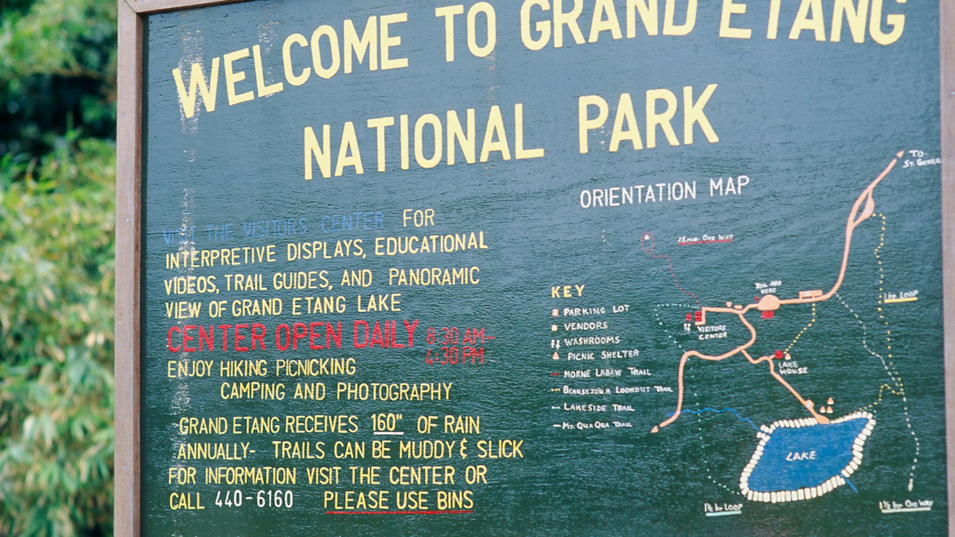 Grand Etang Kratersee & Fort Frederick