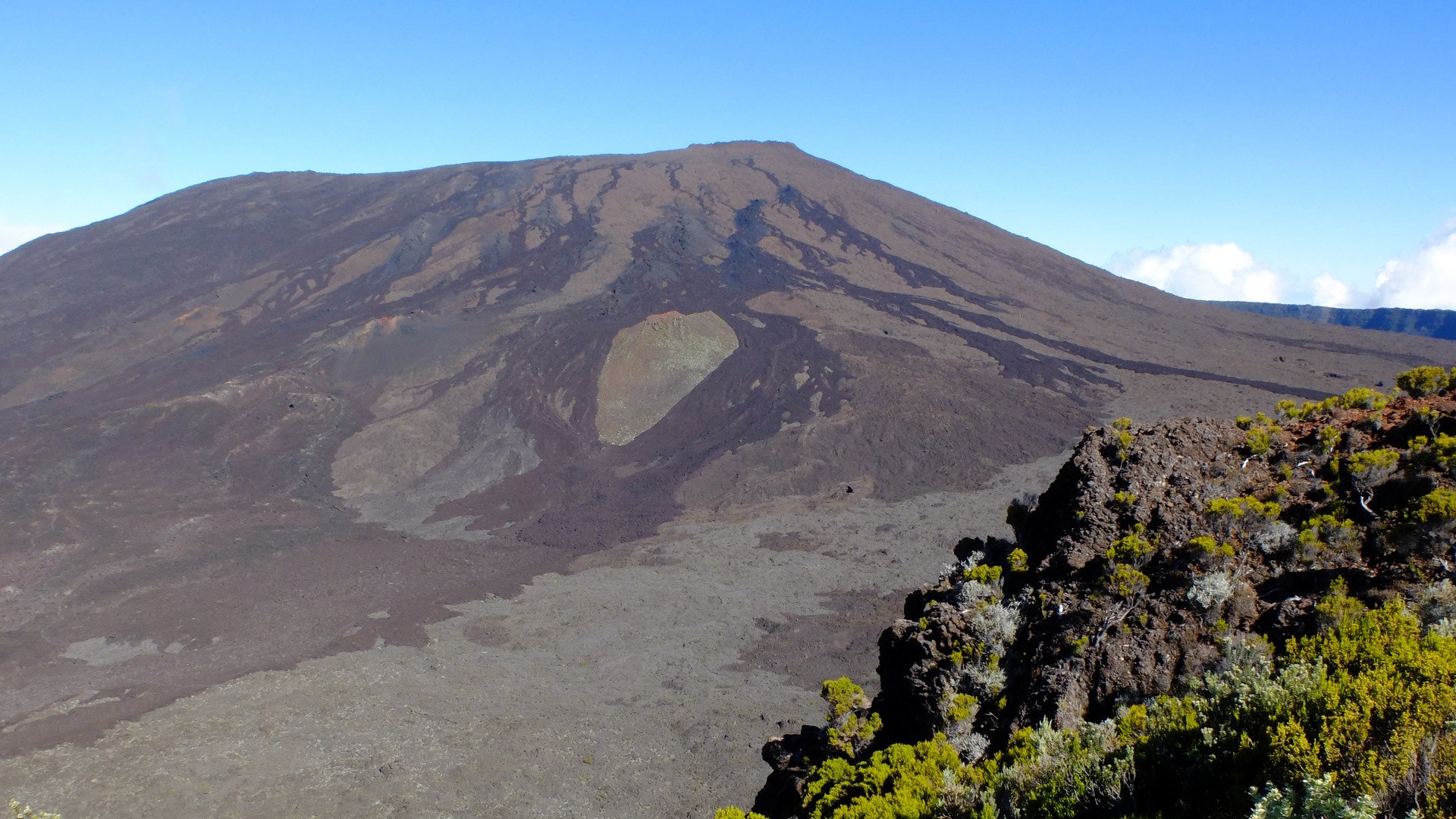 rando au pas de Bellecombe (piton de la Fournaise)