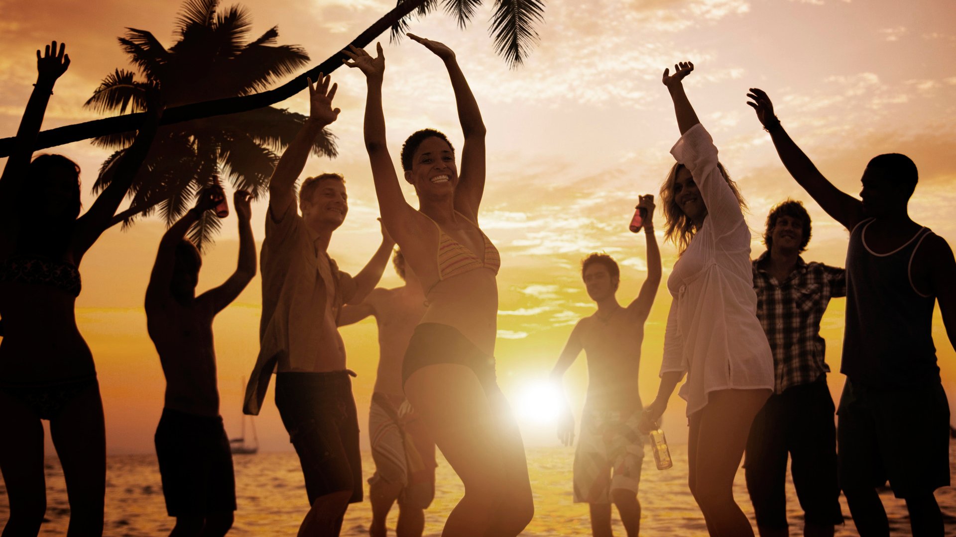 People Celebration Beach Party Summer Holiday Vacation Concept