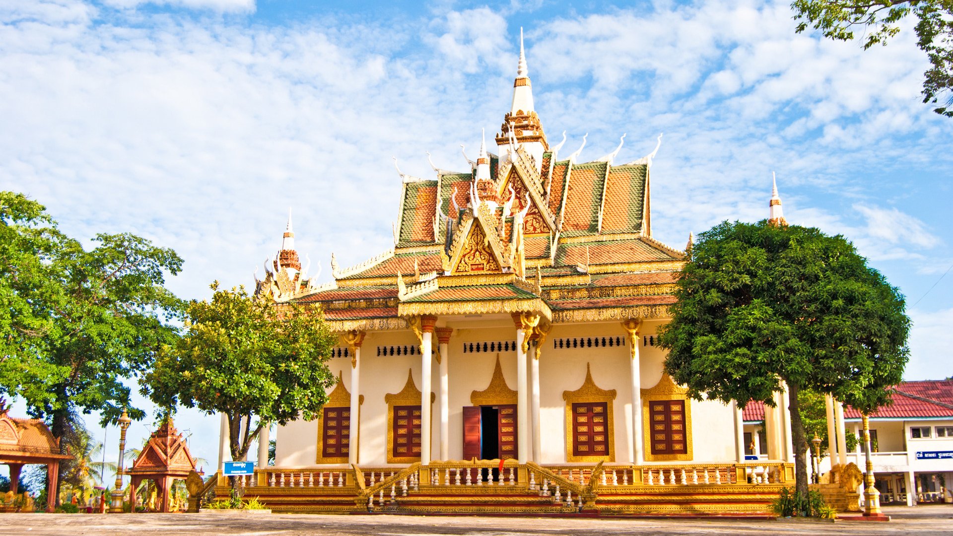 Wat Krom or Down Pagoda, Sihanoukville, Cambodia