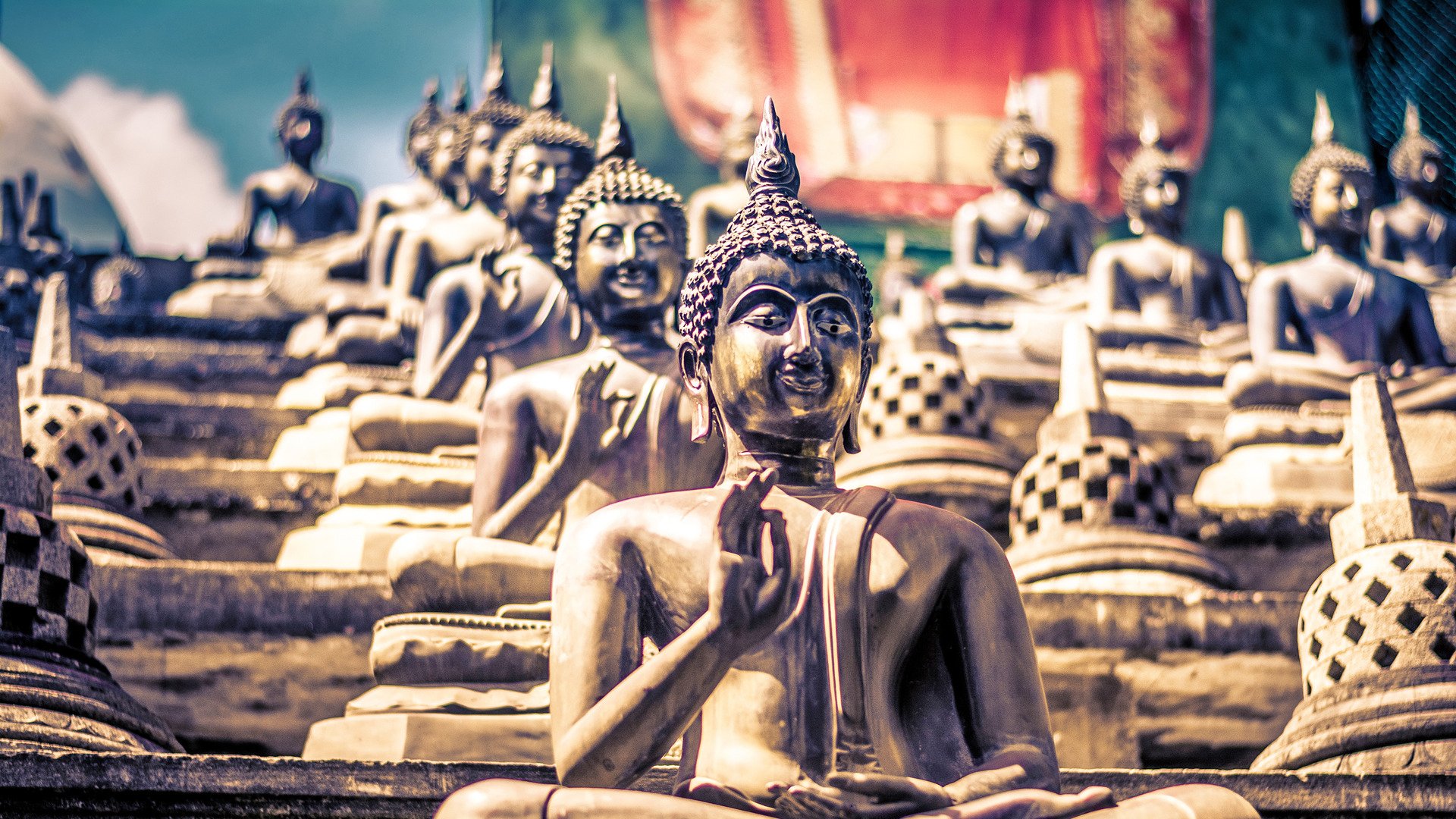 Gangarama temple in Colombo, Sri Lanka