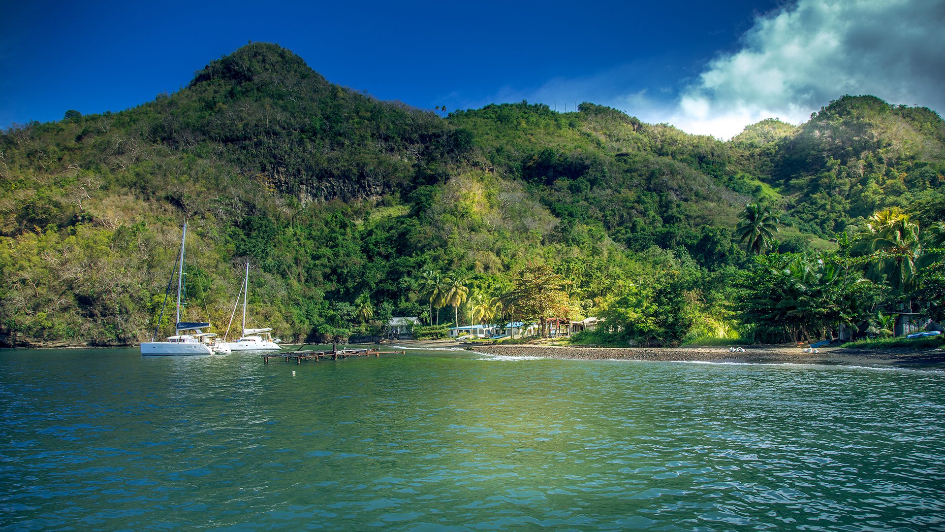Baie de Cumberland sur Saint-Vincent et les Grenadines