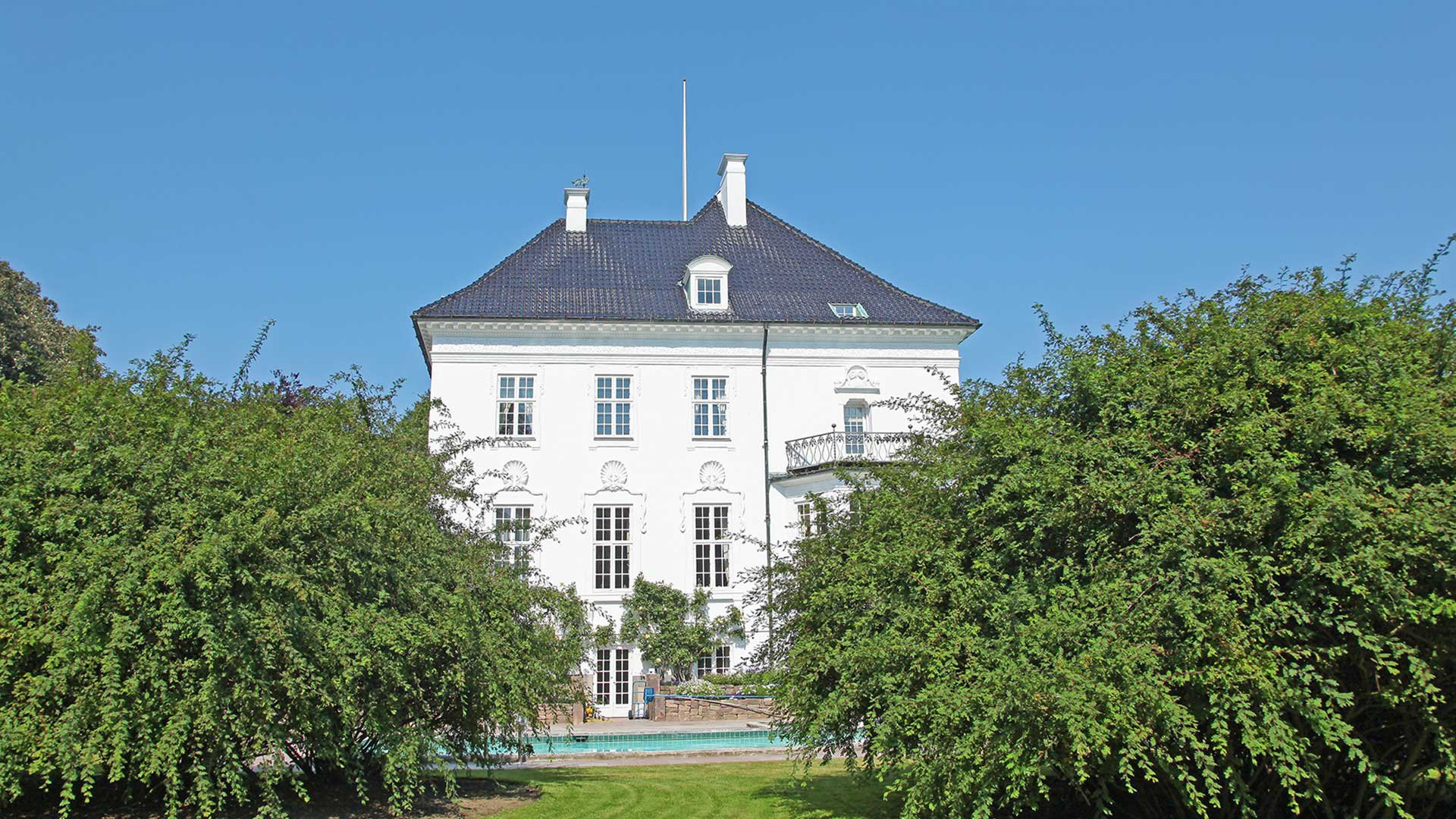 Marselisborg palace in Aarhus, Denmark